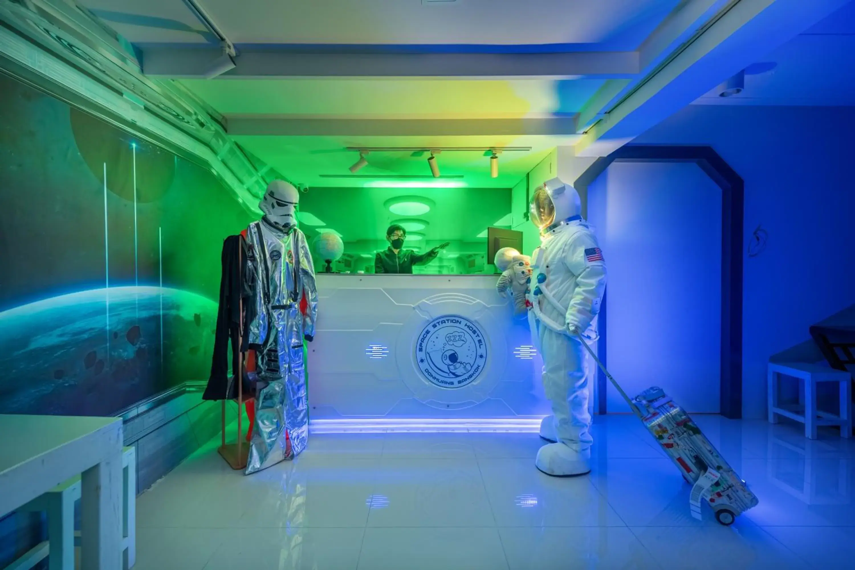 Lobby or reception in Space Station Hostel Lobby or reception in Space Station Hostel