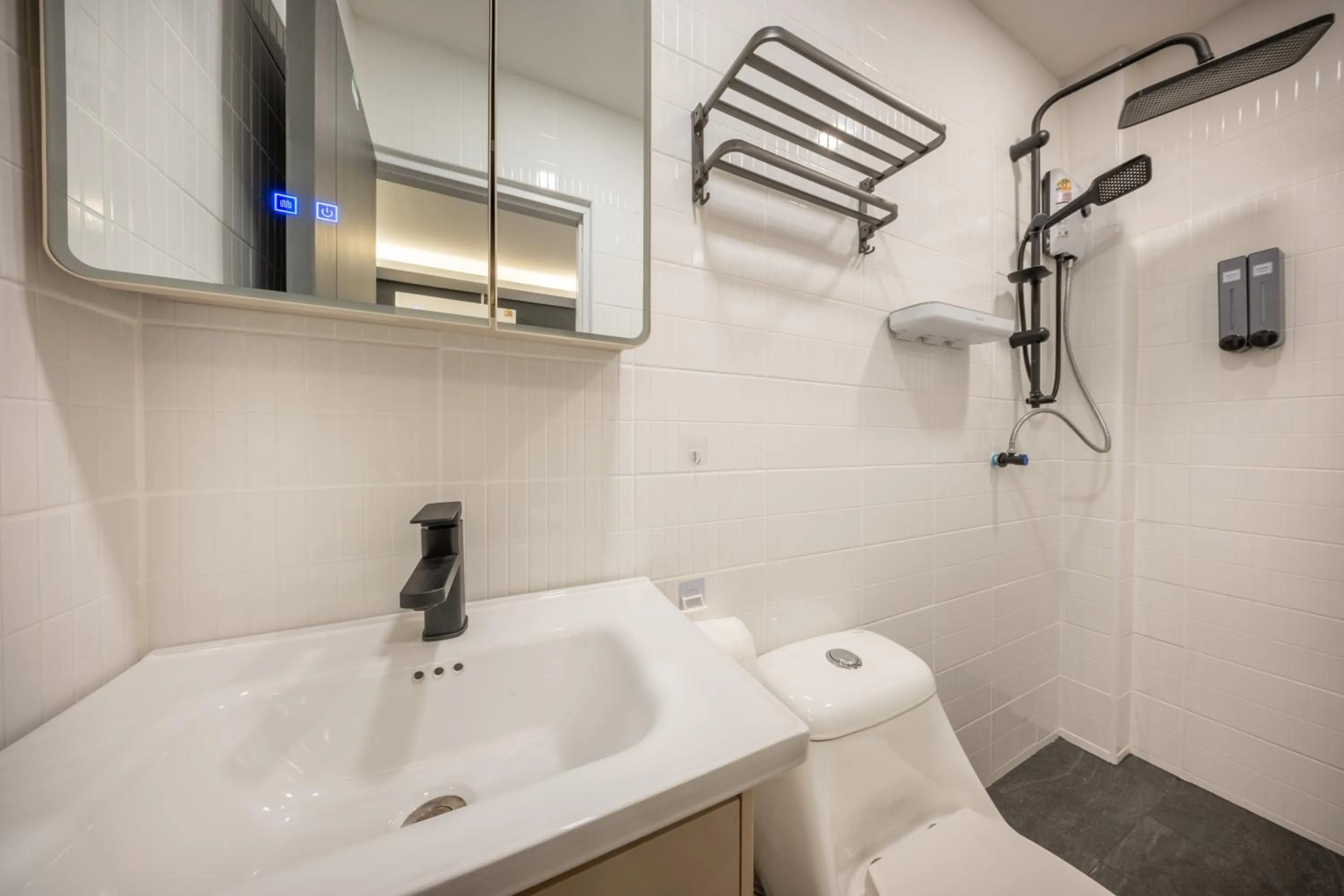 Bathroom in Space Station Hostel