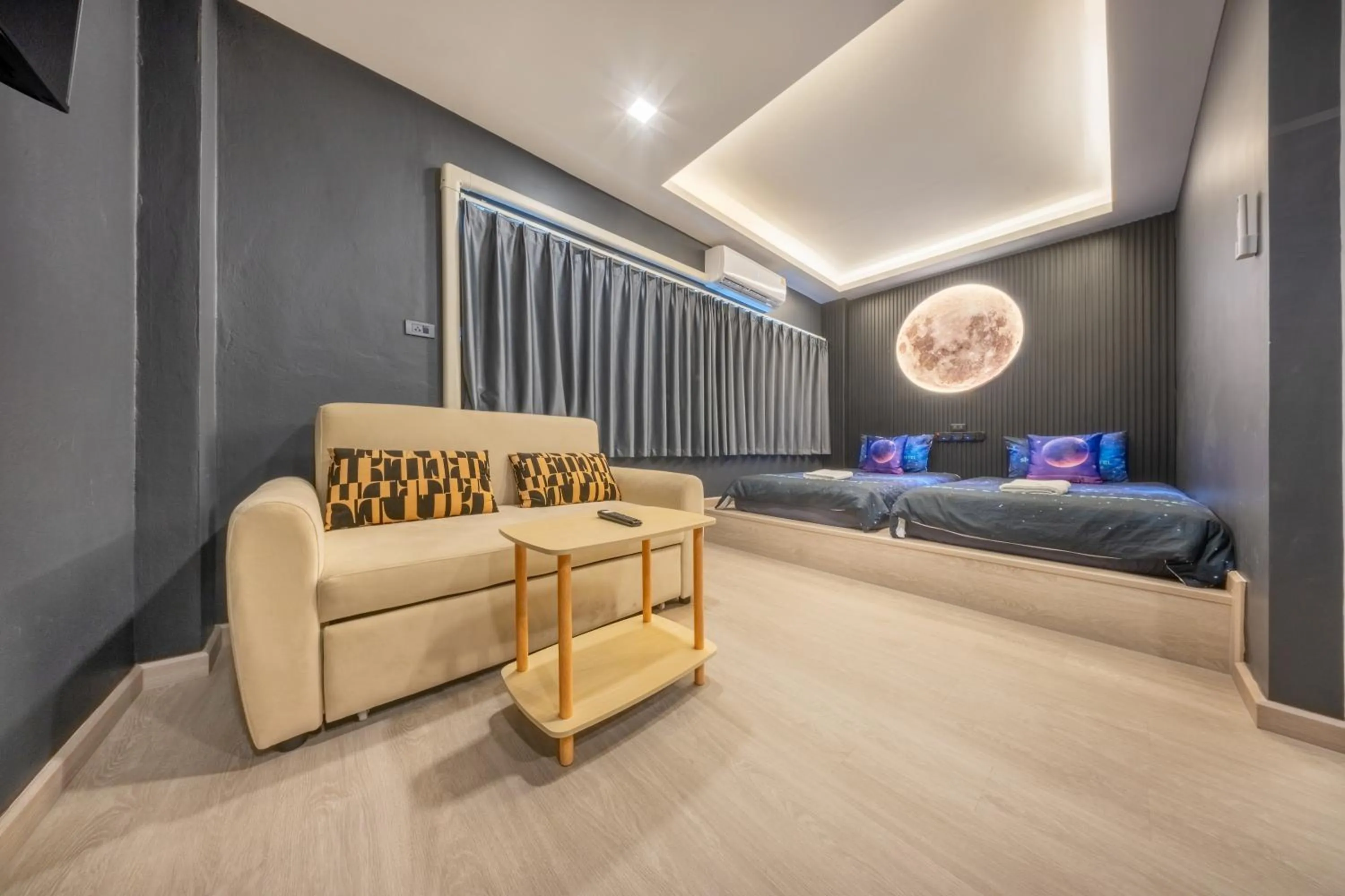 Bed in Space Station Hostel