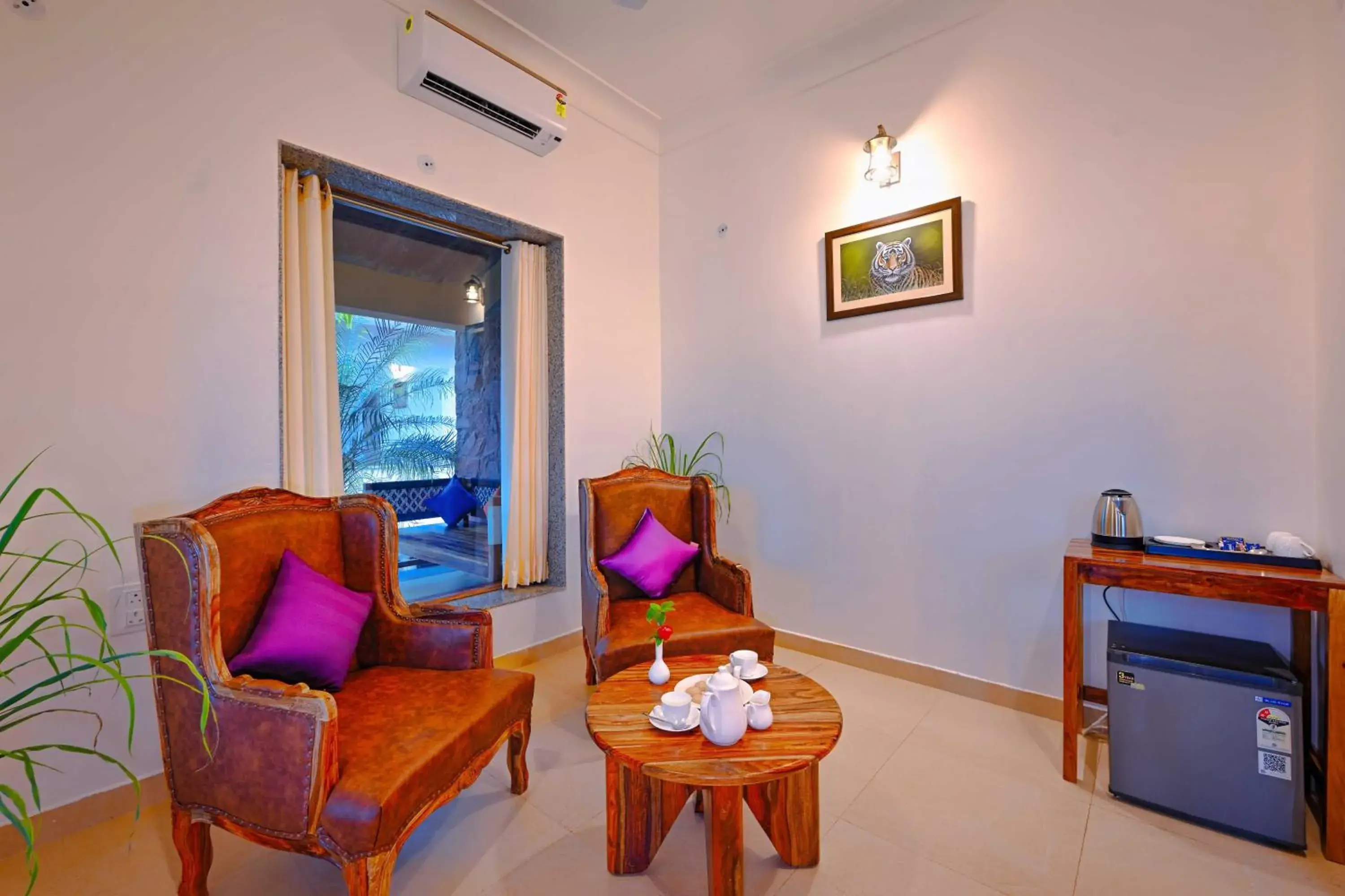 Deluxe Double Room with Shower in Aranya Vilas, Ranthambhore Deluxe Double Room with Shower in Aranya Vilas, Ranthambhore