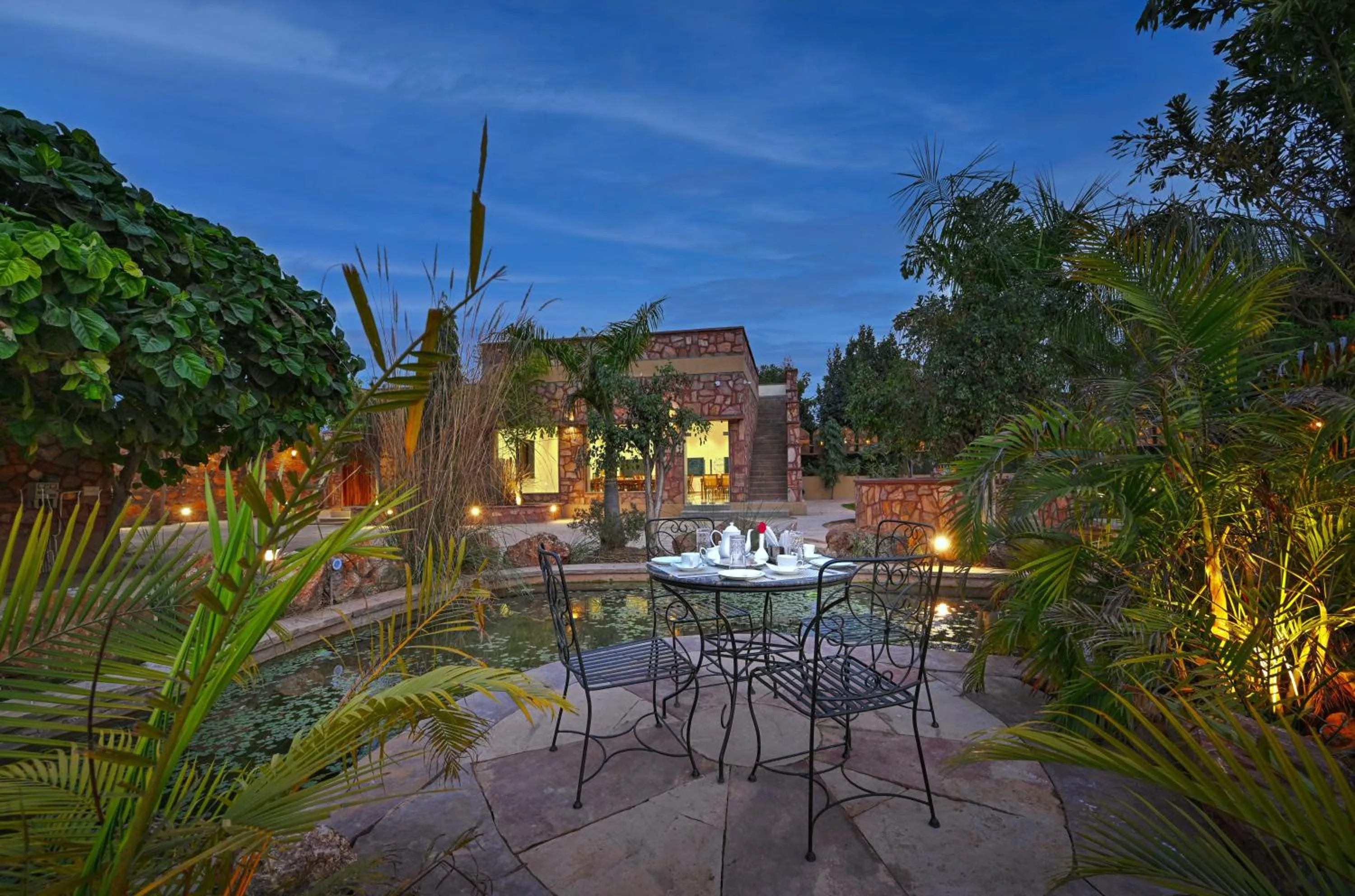 Garden view in Aranya Vilas, Ranthambhore