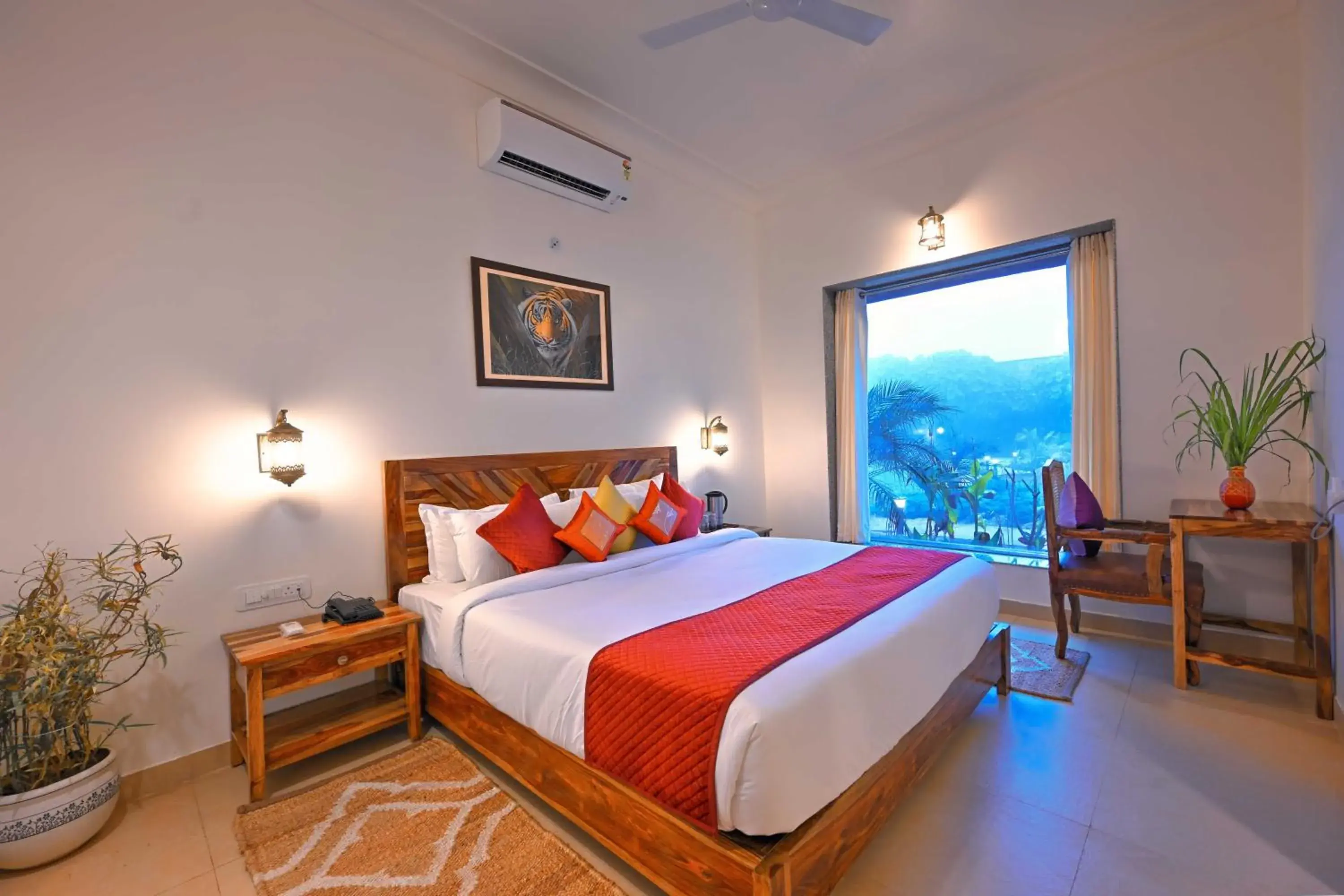 Deluxe Double Room with Shower in Aranya Vilas, Ranthambhore Deluxe Double Room with Shower in Aranya Vilas, Ranthambhore