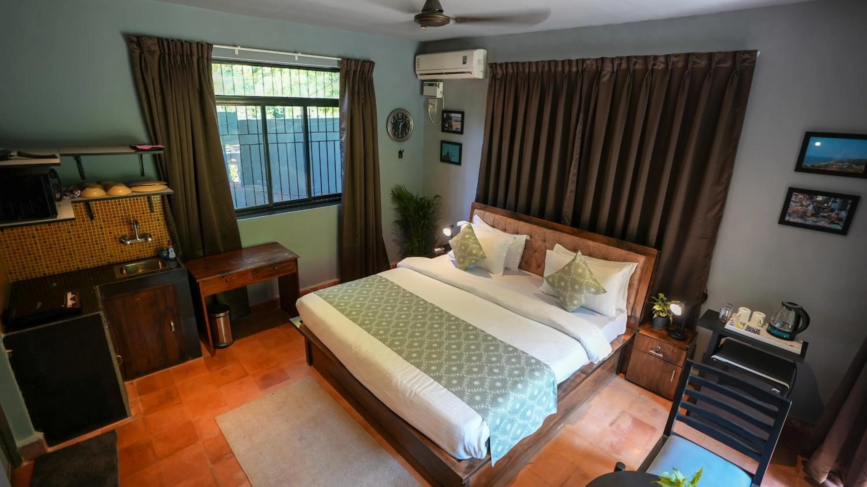 Kitchen or kitchenette, Bed in Sortby Stays, Vagator