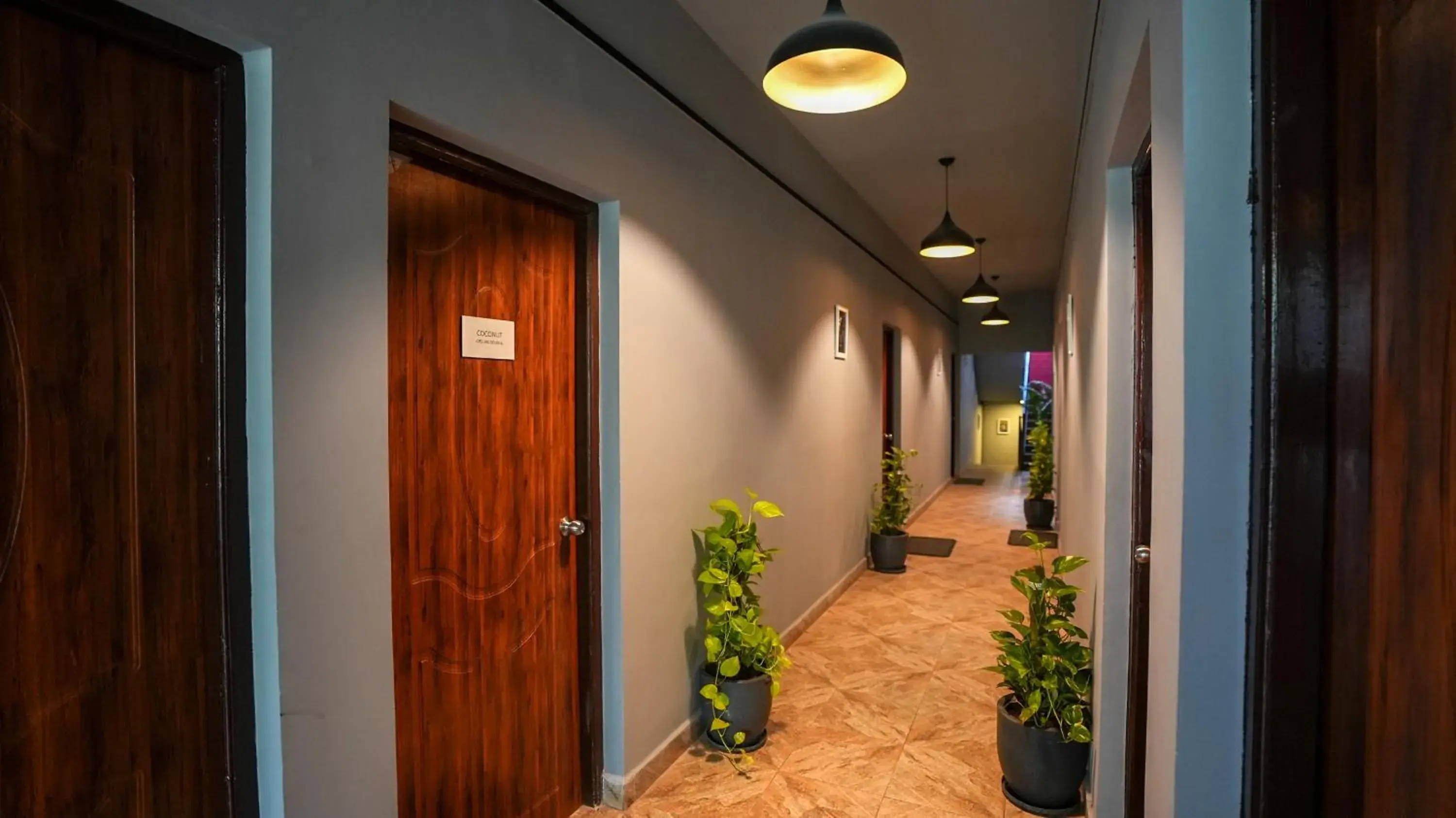 Facade/entrance in Sortby Stays, Vagator Facade/entrance in Sortby Stays, Vagator