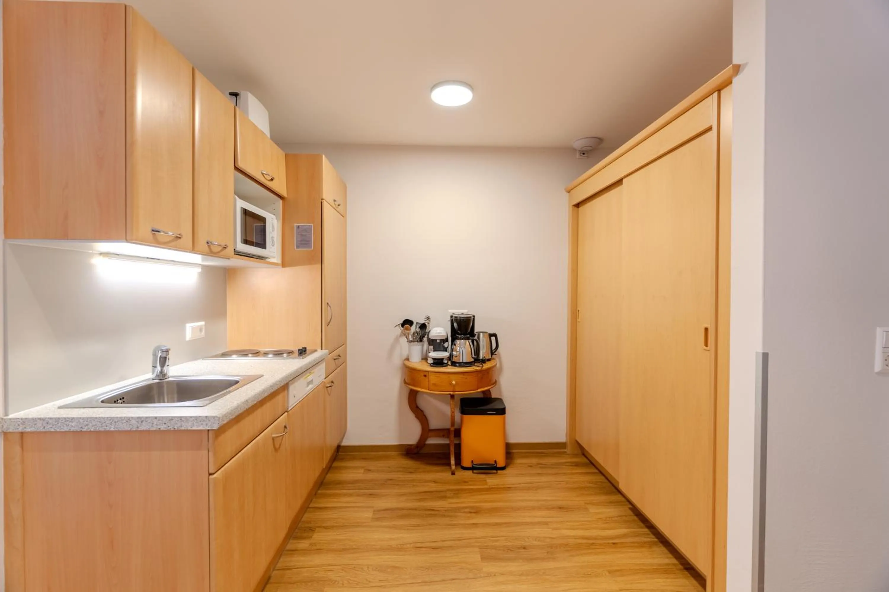 Kitchen or kitchenette in Appartementhaus Christophorus