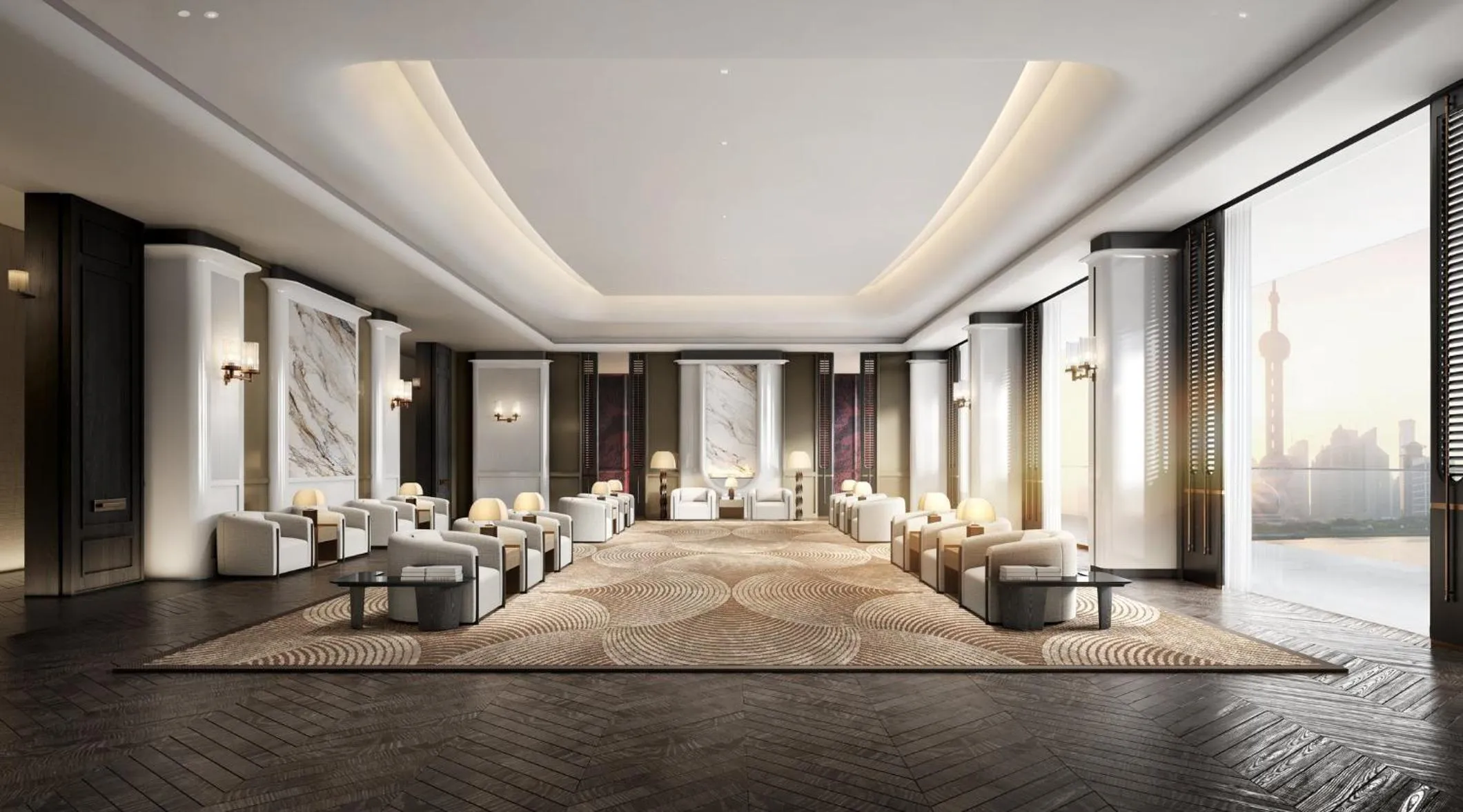 Photo of the whole room in Regent Shanghai on the Bund