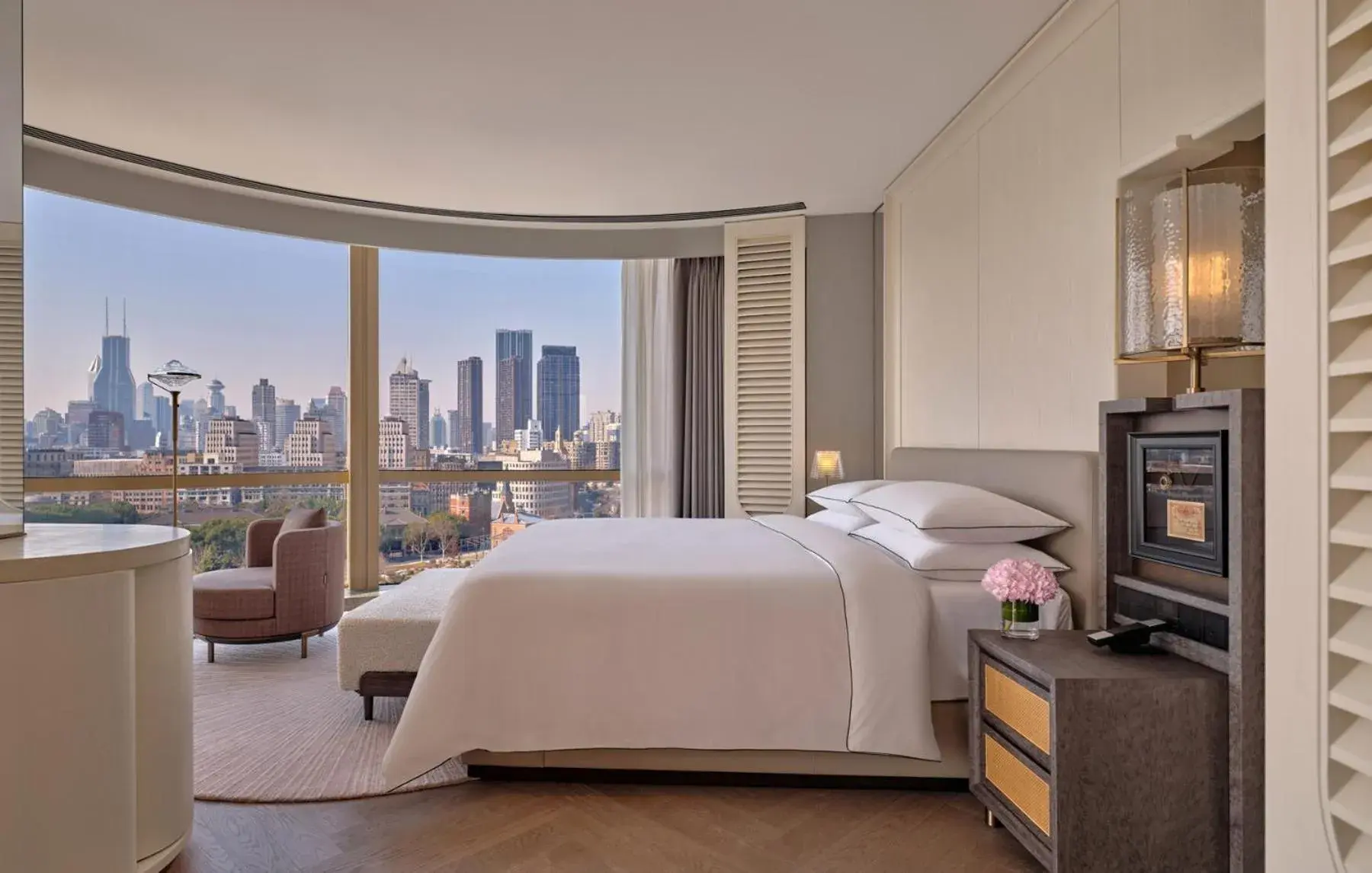 Bedroom, Bed in Regent Shanghai on the Bund Bedroom, Bed in Regent Shanghai on the Bund