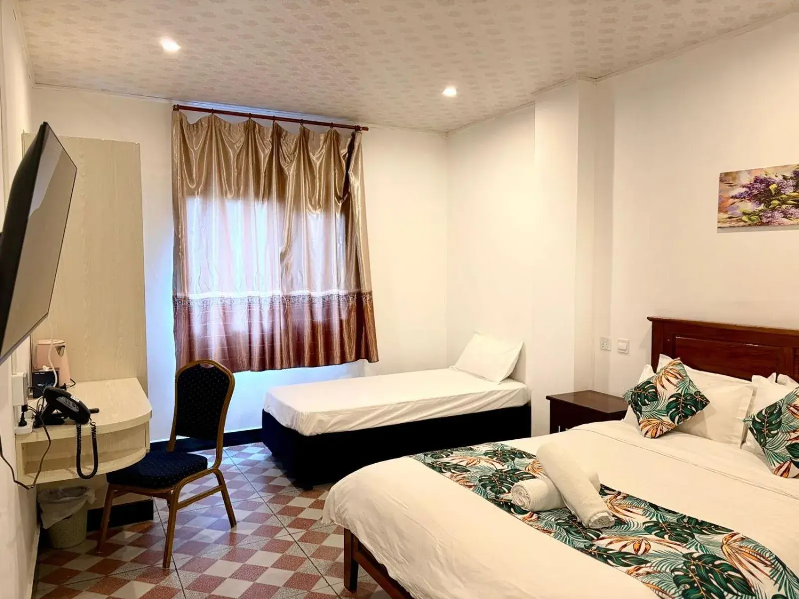 Bed in Crown Royale Hotel & Lounge Bed in Crown Royale Hotel & Lounge