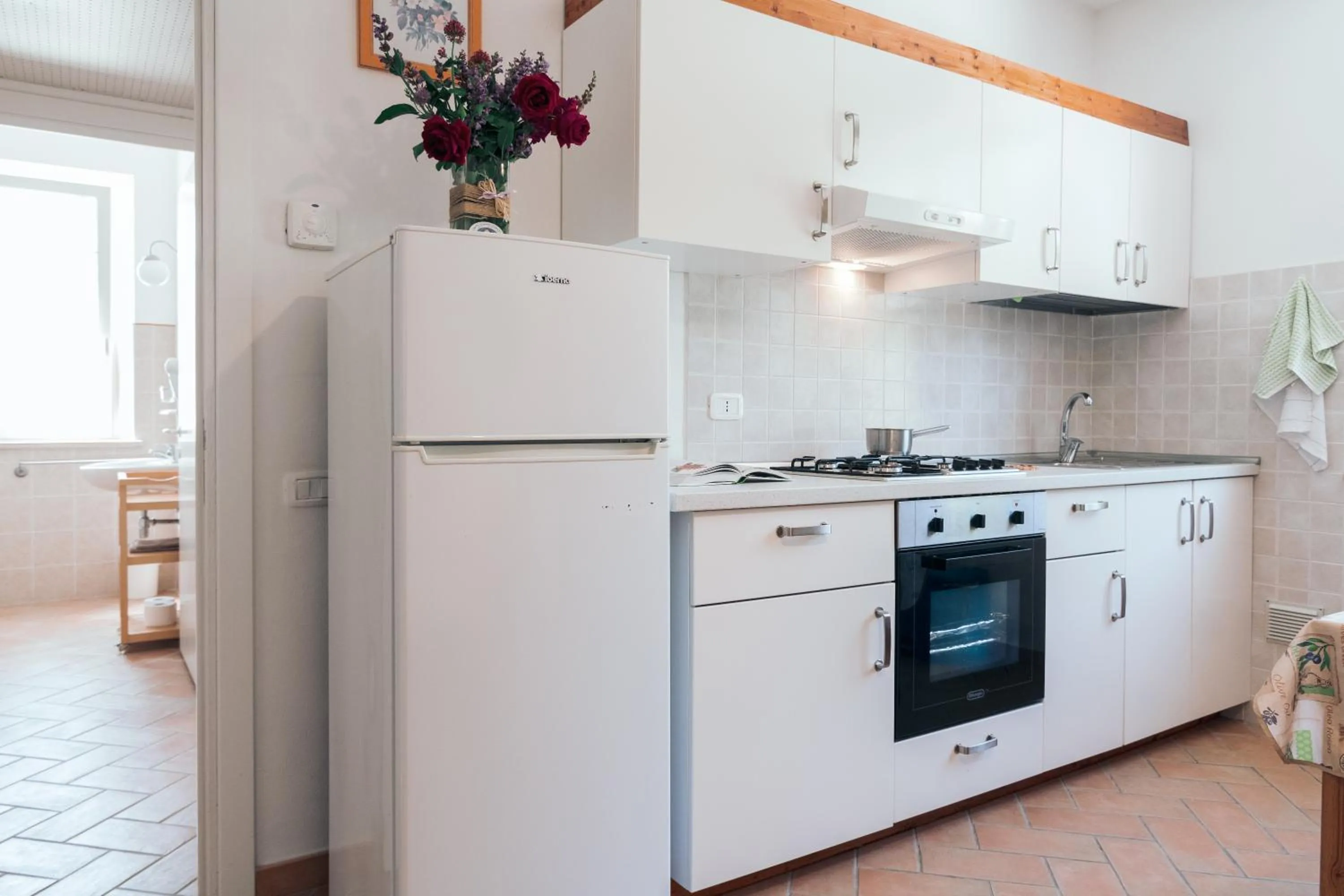 Kitchen or kitchenette in Agriturismo Case al Sole