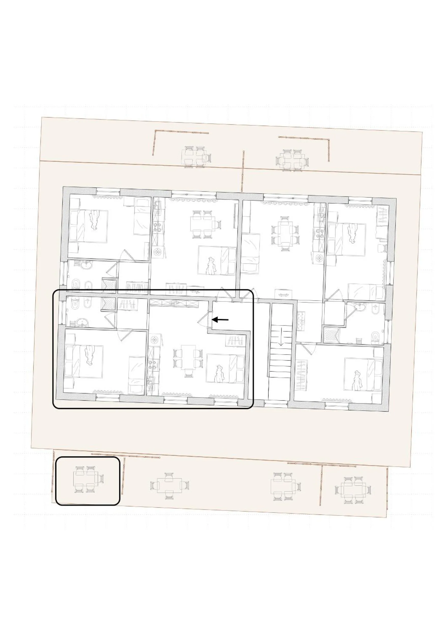Floor plan in Agriturismo Case al Sole