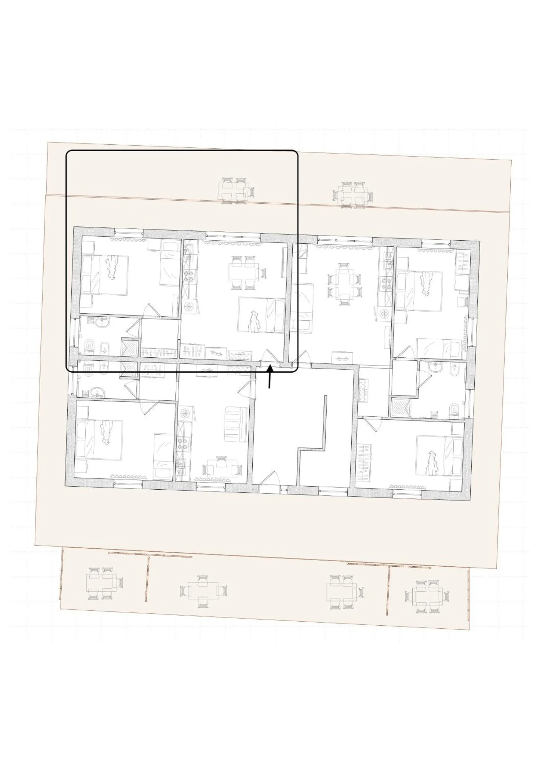 Floor plan in Agriturismo Case al Sole