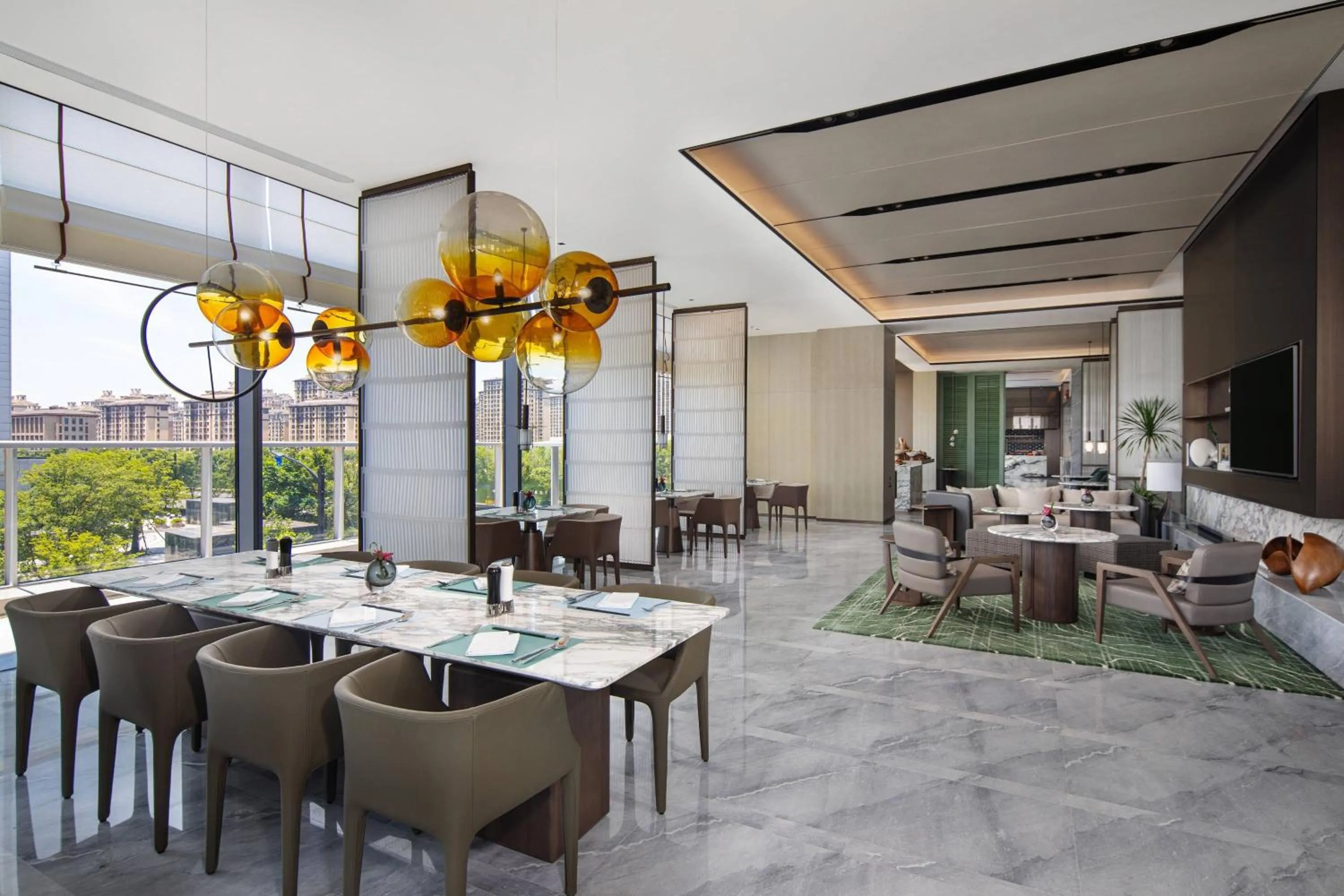 Lounge or bar in Marriott Executive Apartments Hangzhou