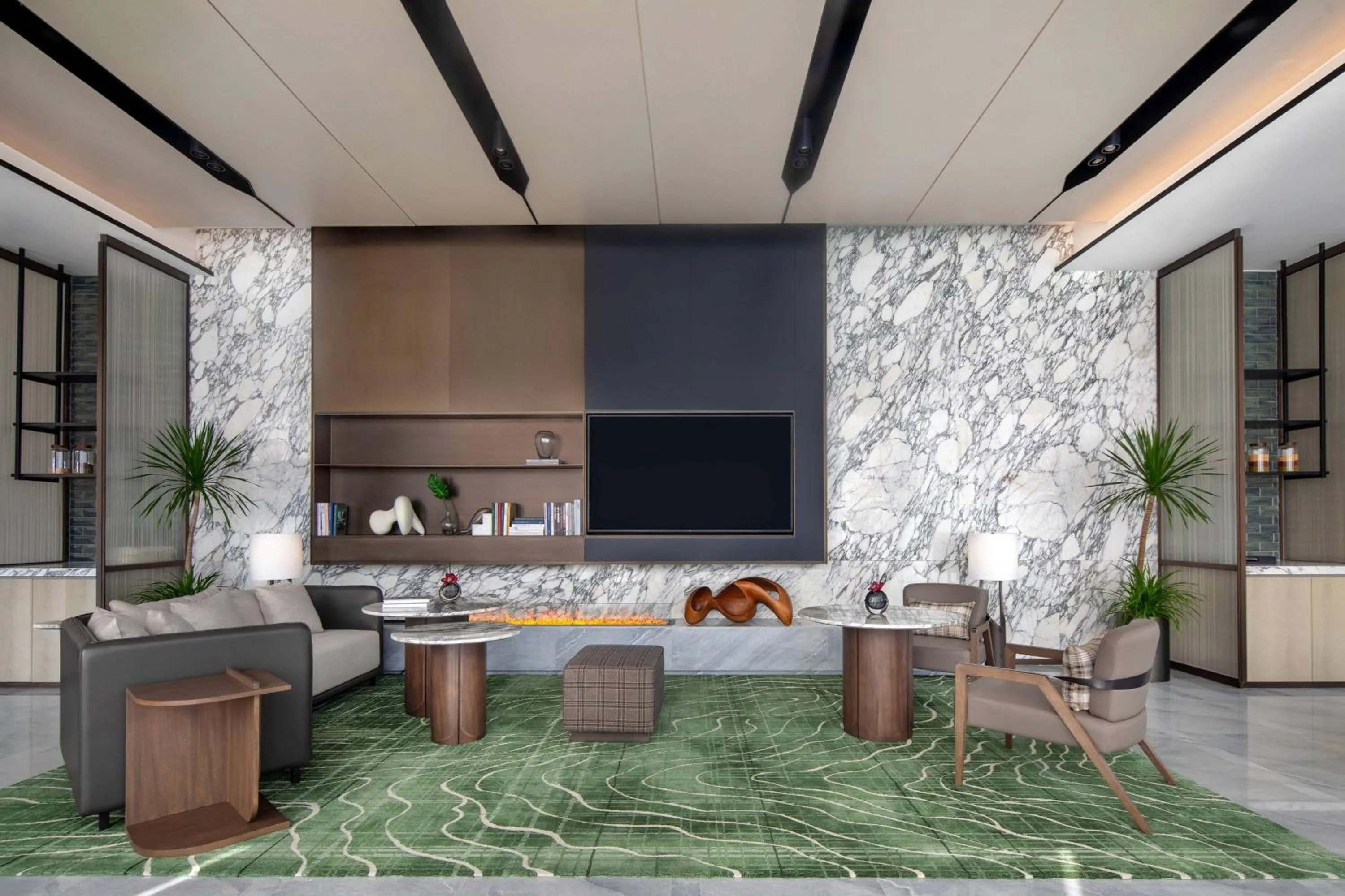 Lounge or bar in Marriott Executive Apartments Hangzhou