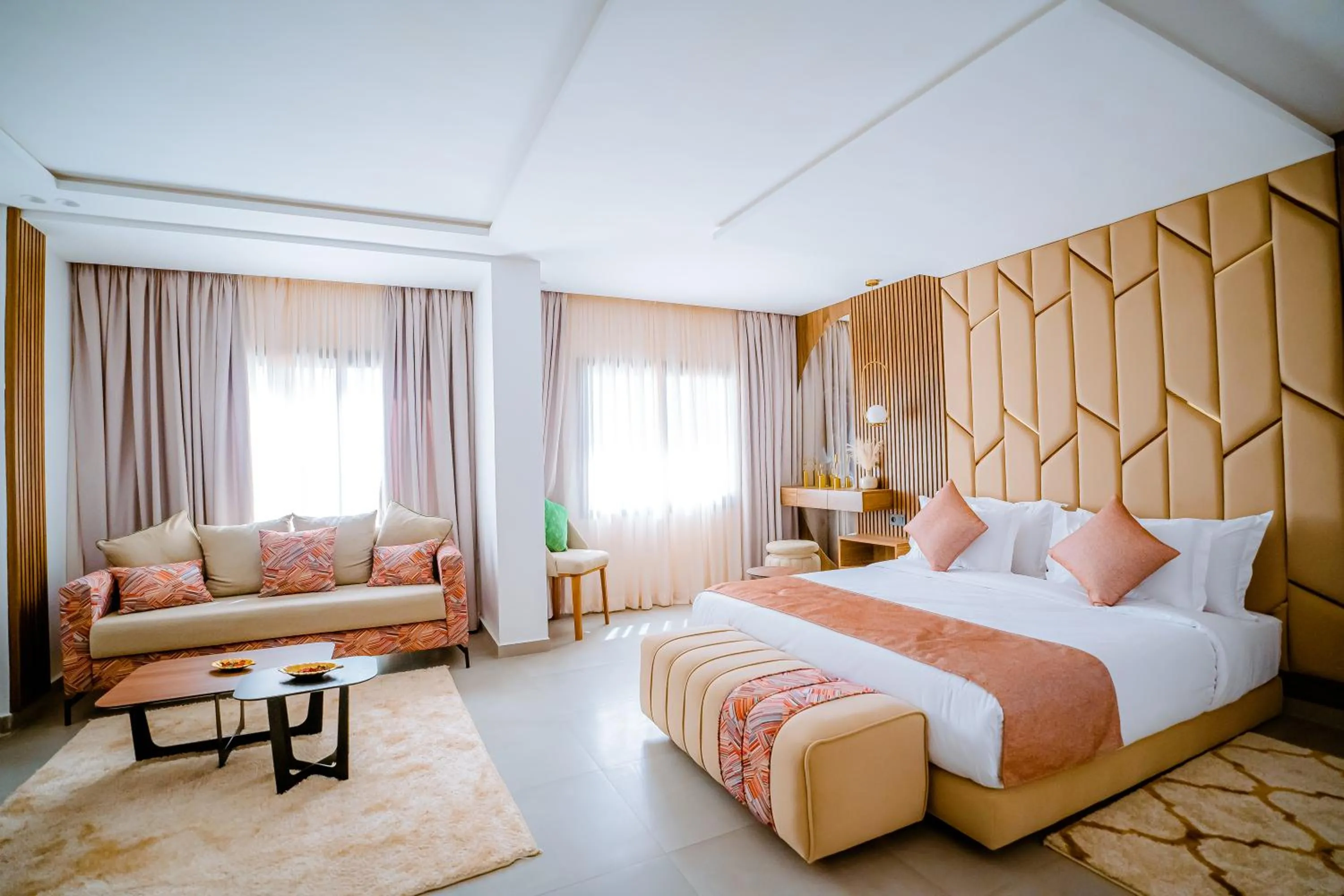 Bed in TIMAZIN HOTEL DAKHLA