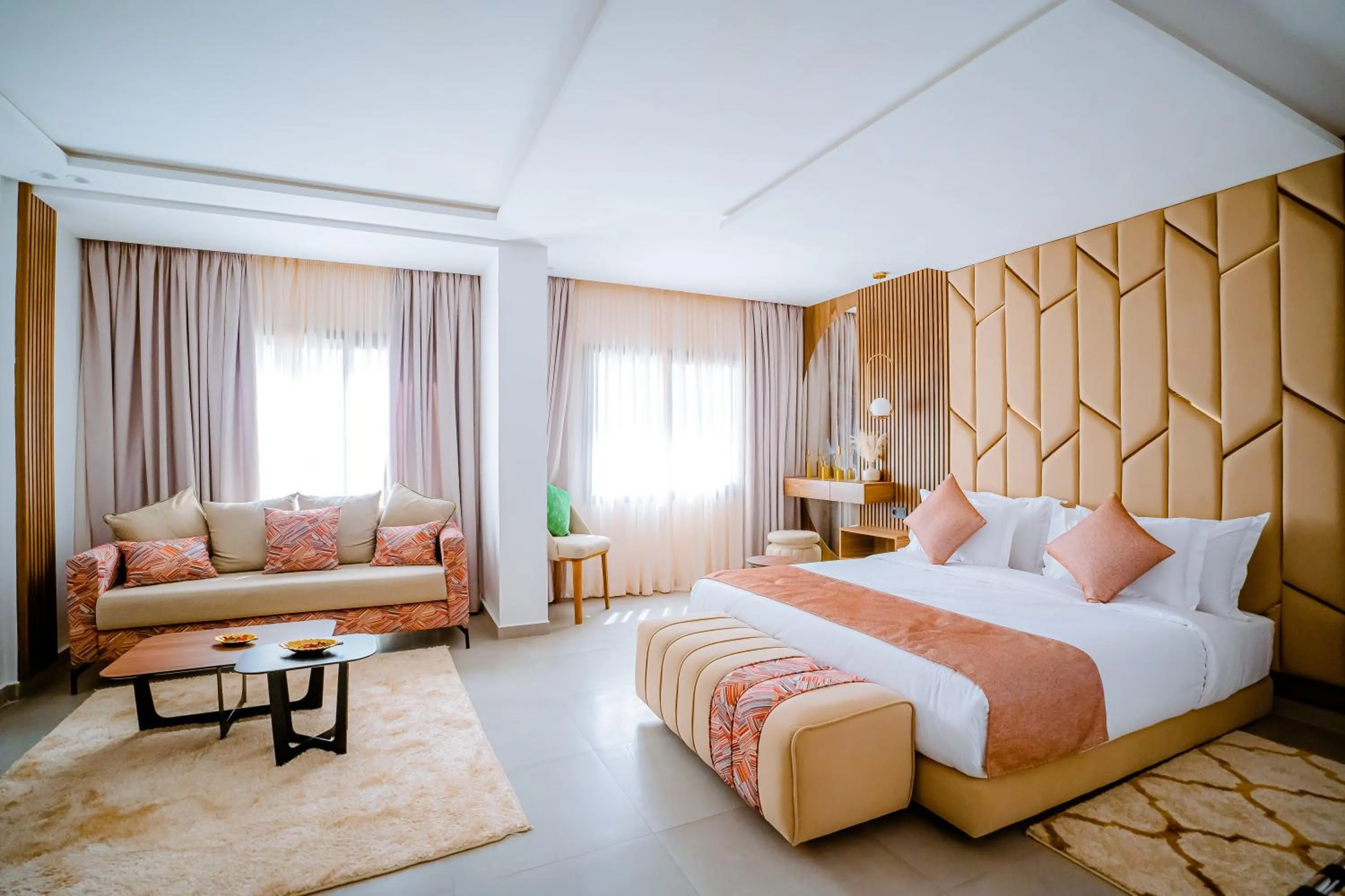 Bed in TIMAZIN HOTEL DAKHLA