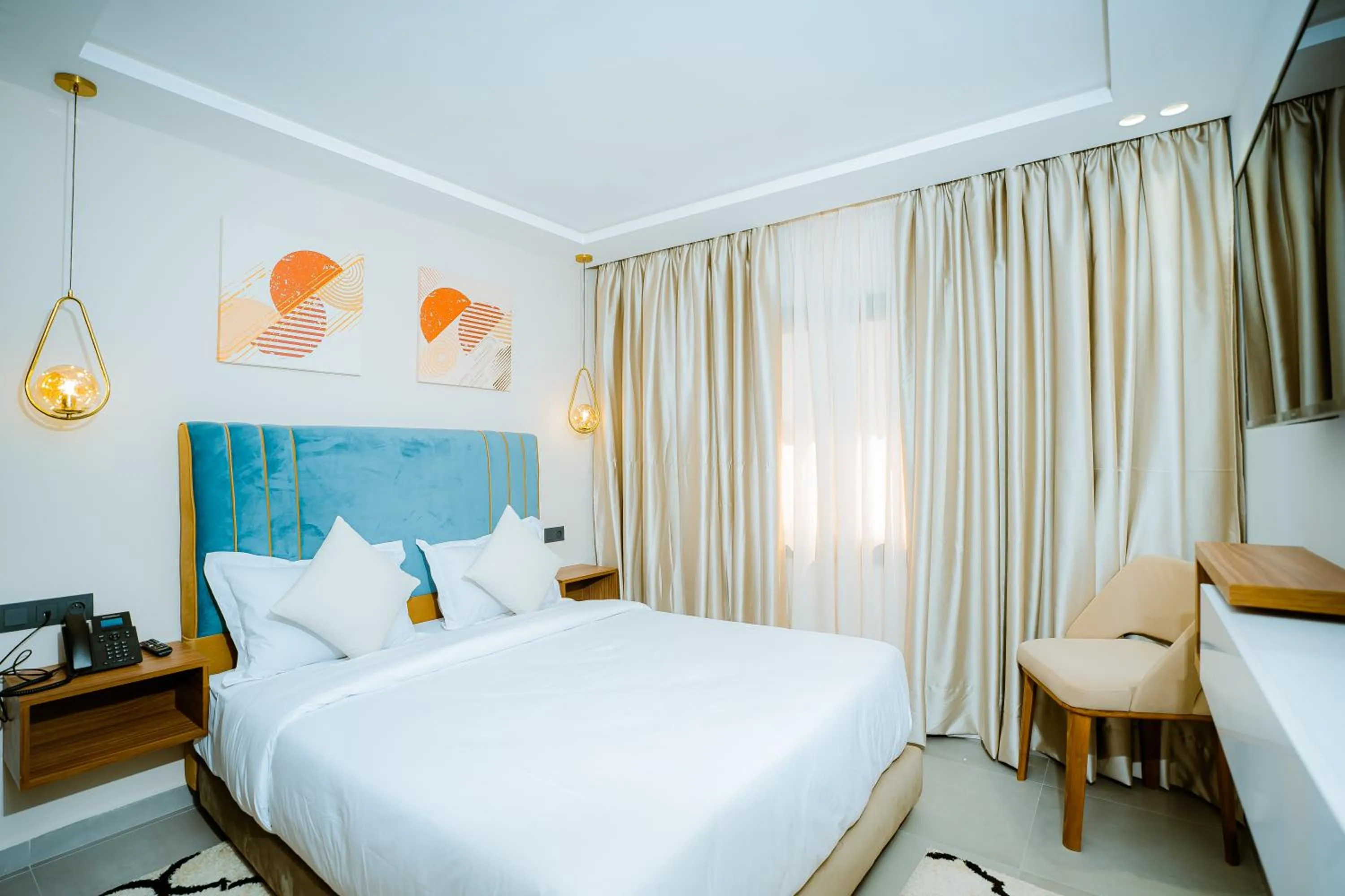 Bed in TIMAZIN HOTEL DAKHLA