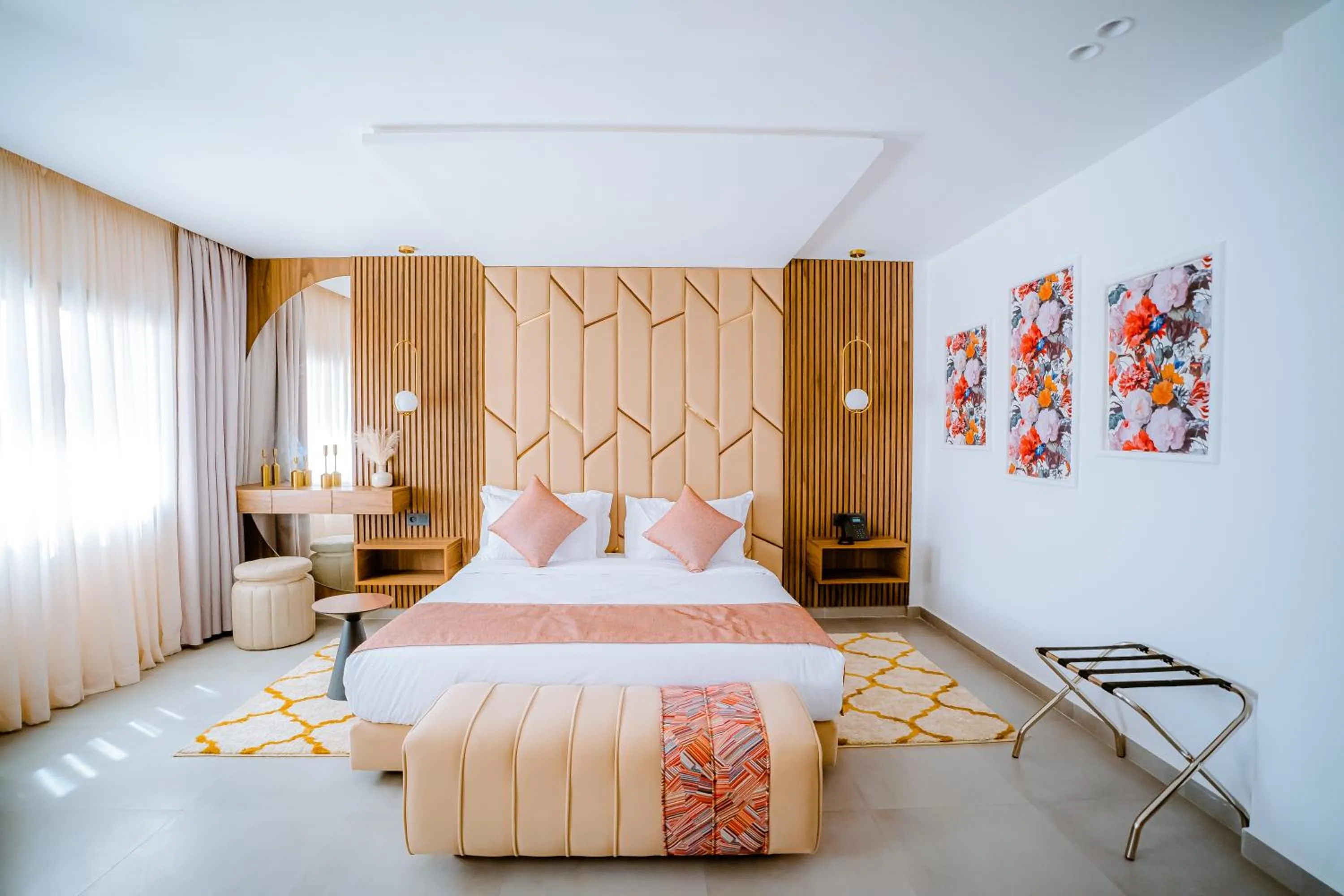 Bed in TIMAZIN HOTEL DAKHLA