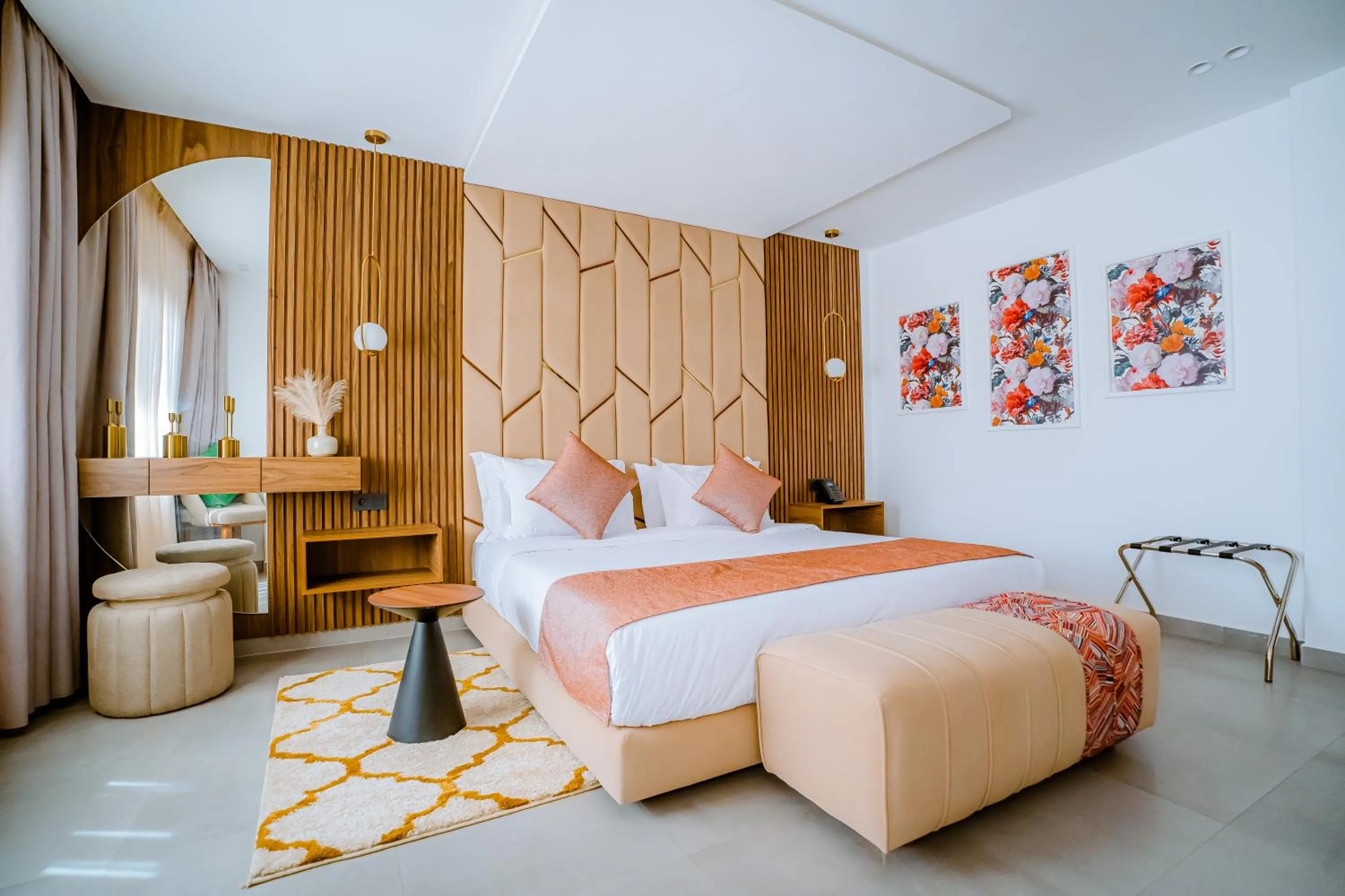 Bed in TIMAZIN HOTEL DAKHLA