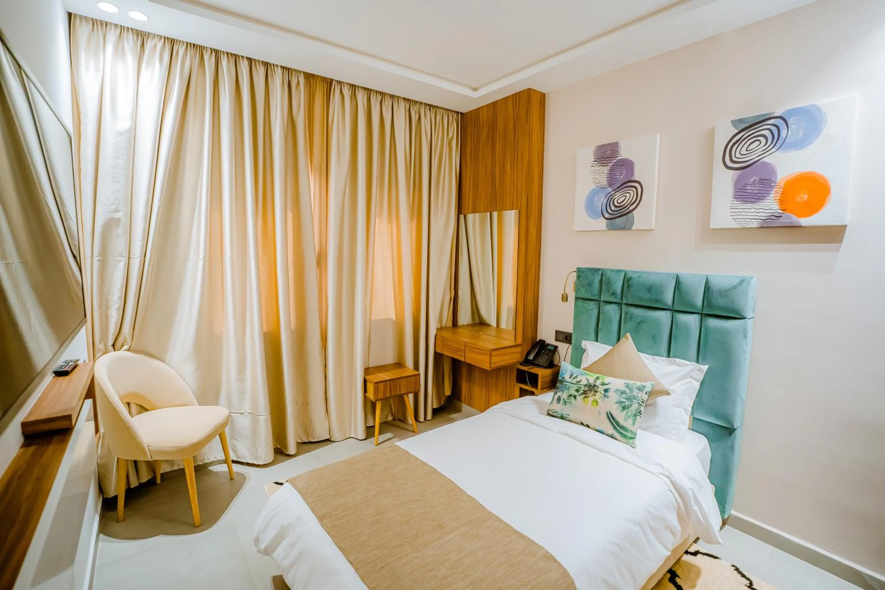 Bed in TIMAZIN HOTEL DAKHLA