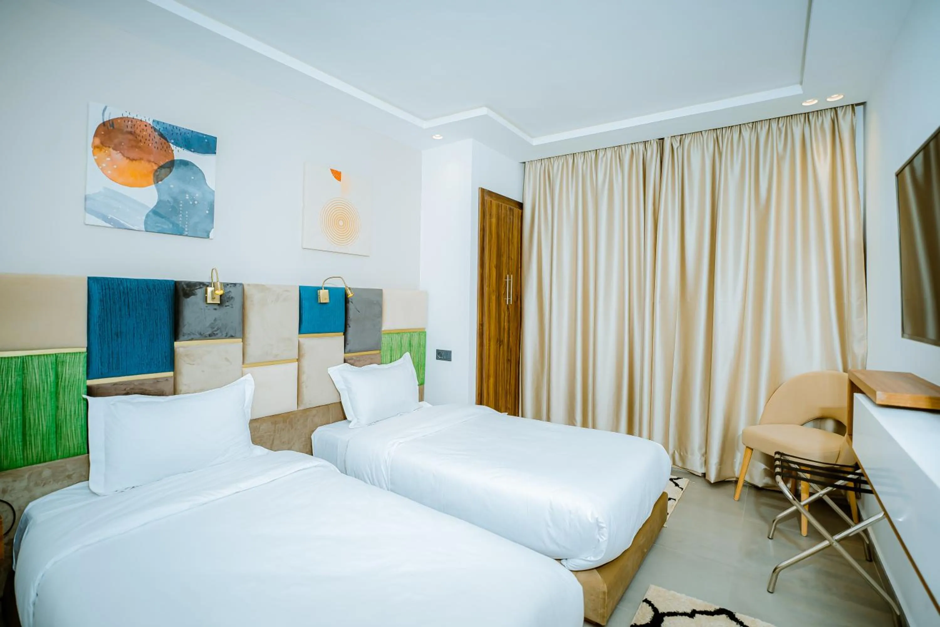 Bed in TIMAZIN HOTEL DAKHLA