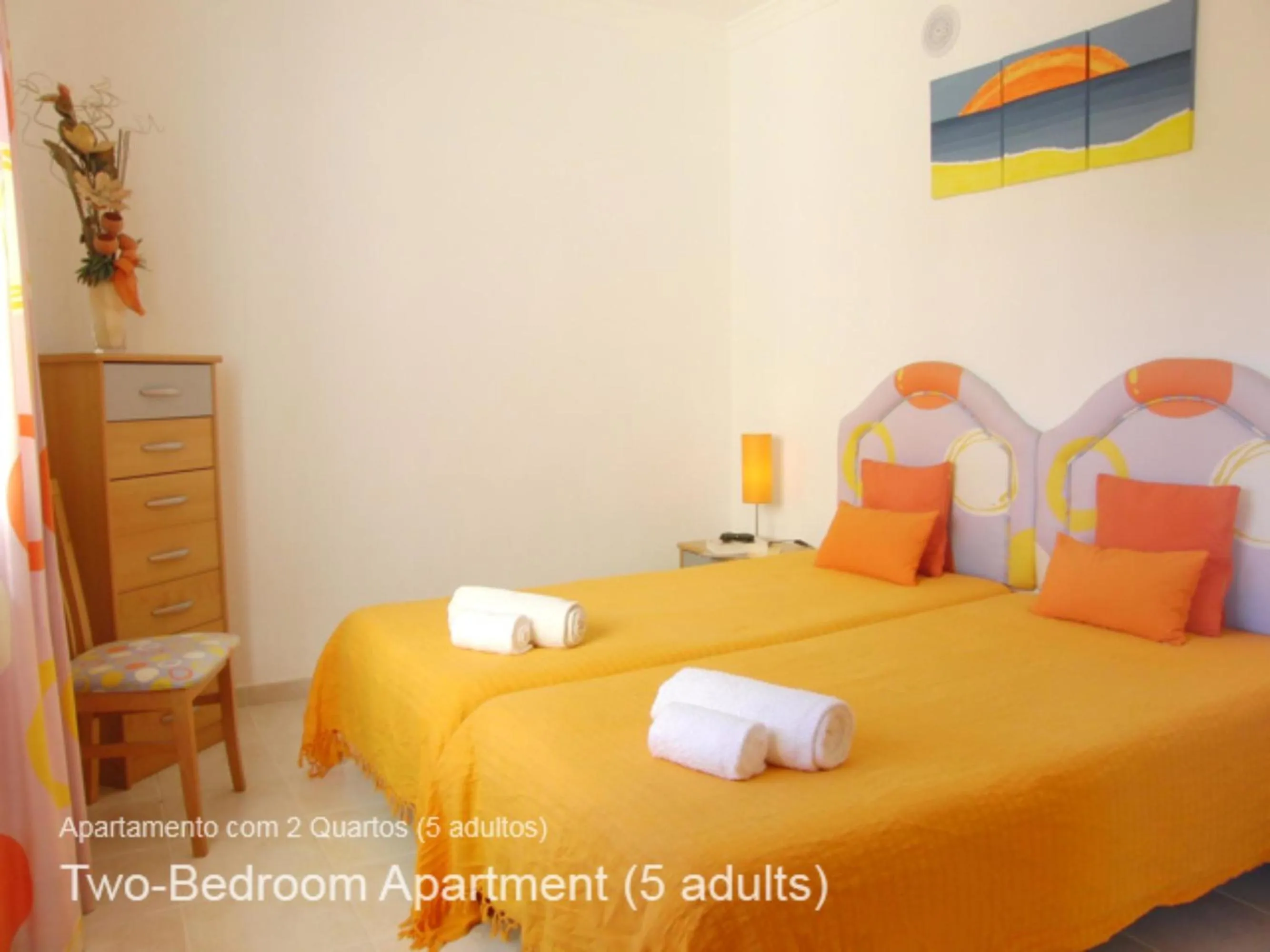 Bedroom, Bed in Akisol Albufeira Ocean II