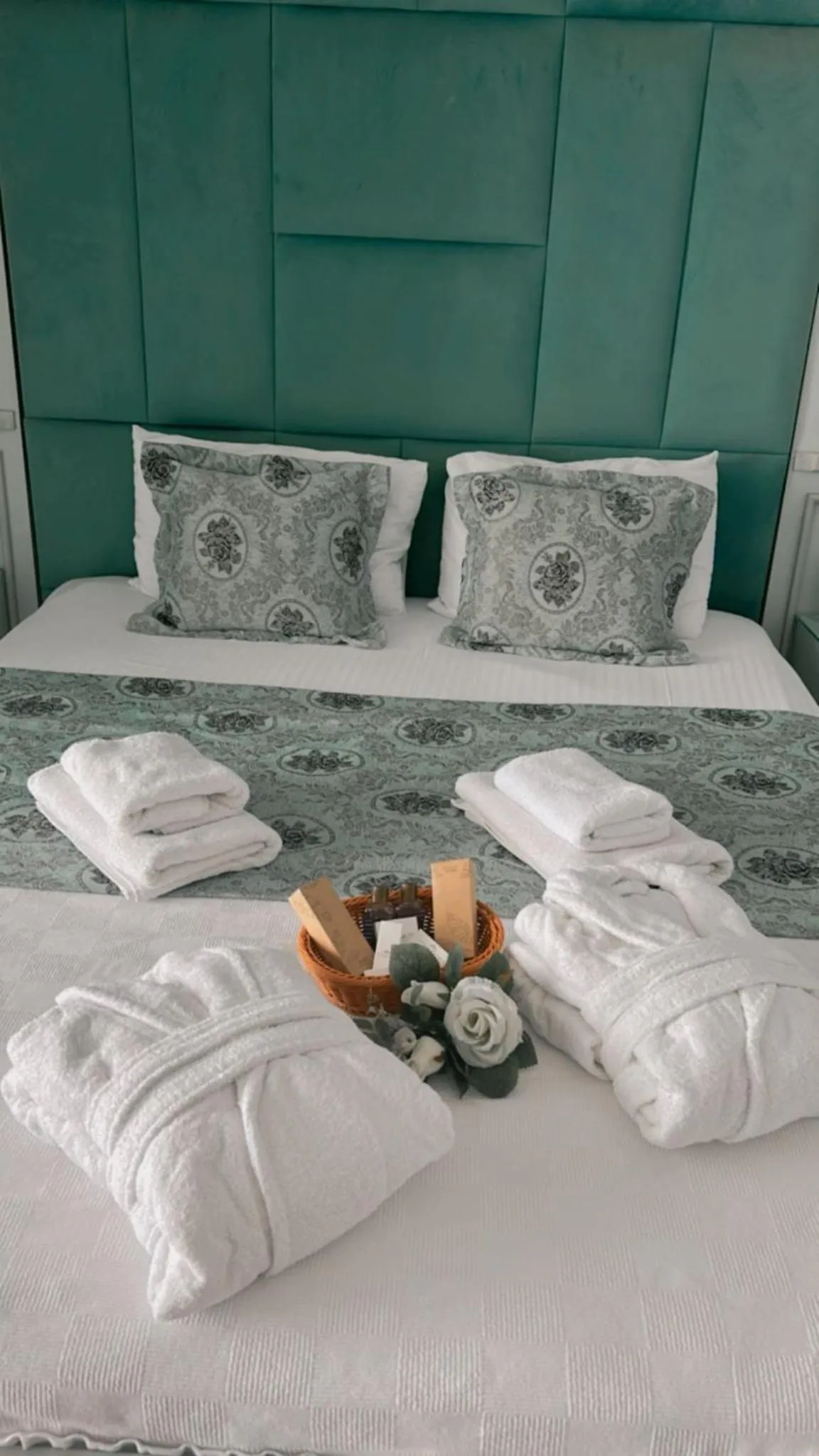 Bed in Buyukada Cankaya Hotel