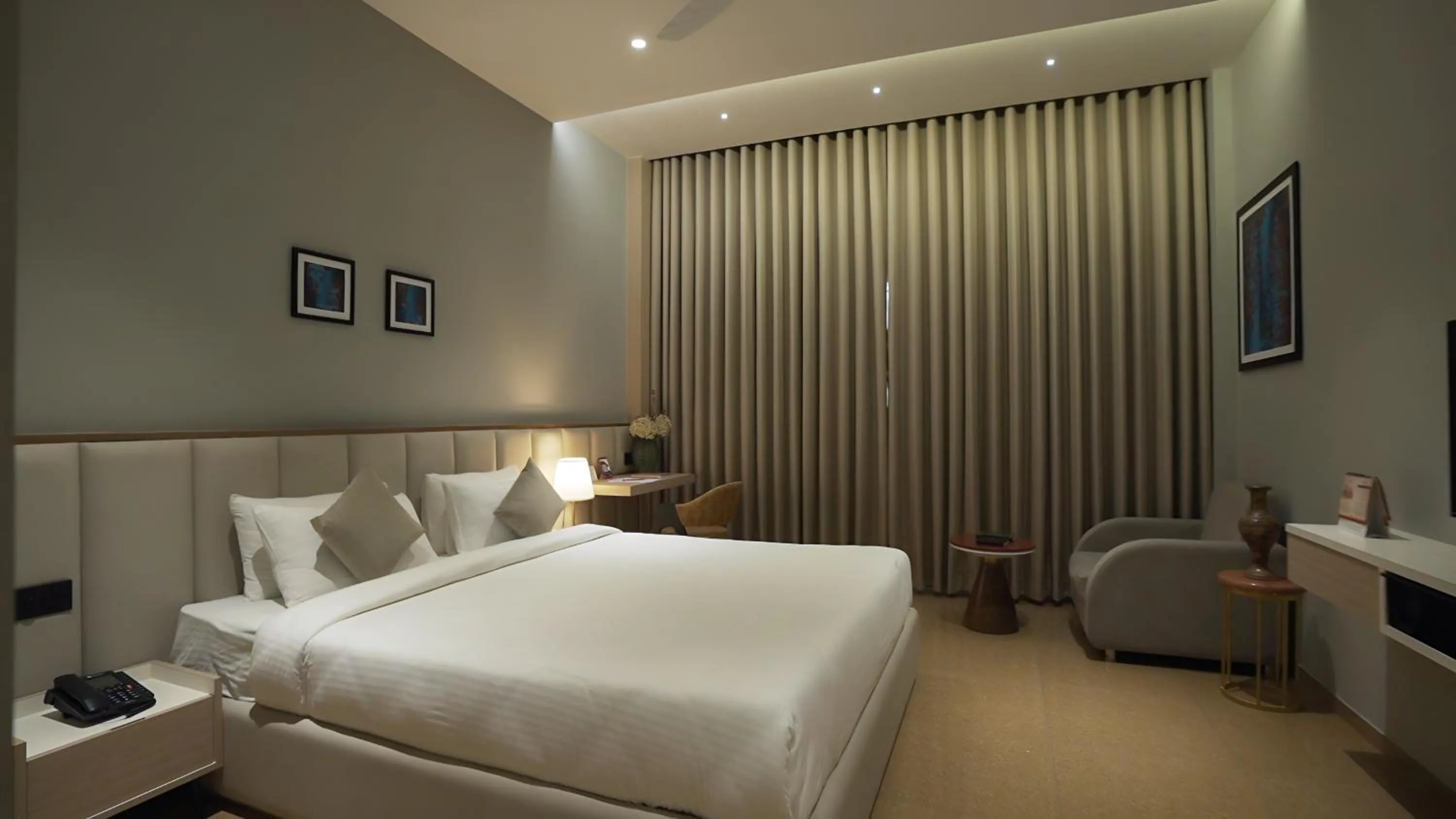 View (from property/room), Bed in Pride Resort, Rajkot