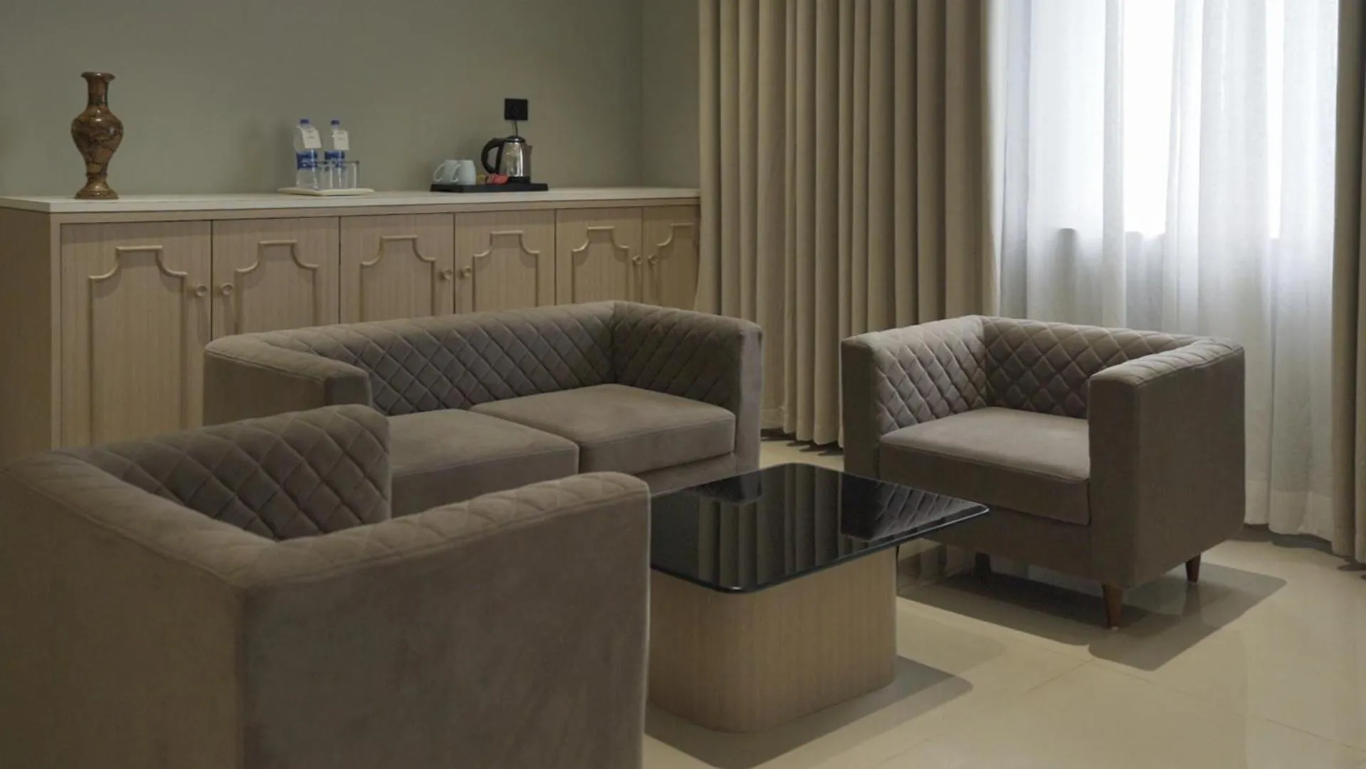 Seating area in Pride Resort, Rajkot