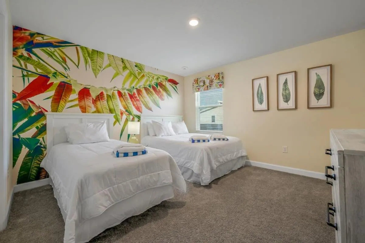 Bed in Charming Home Ideal Location Spacious Game Room