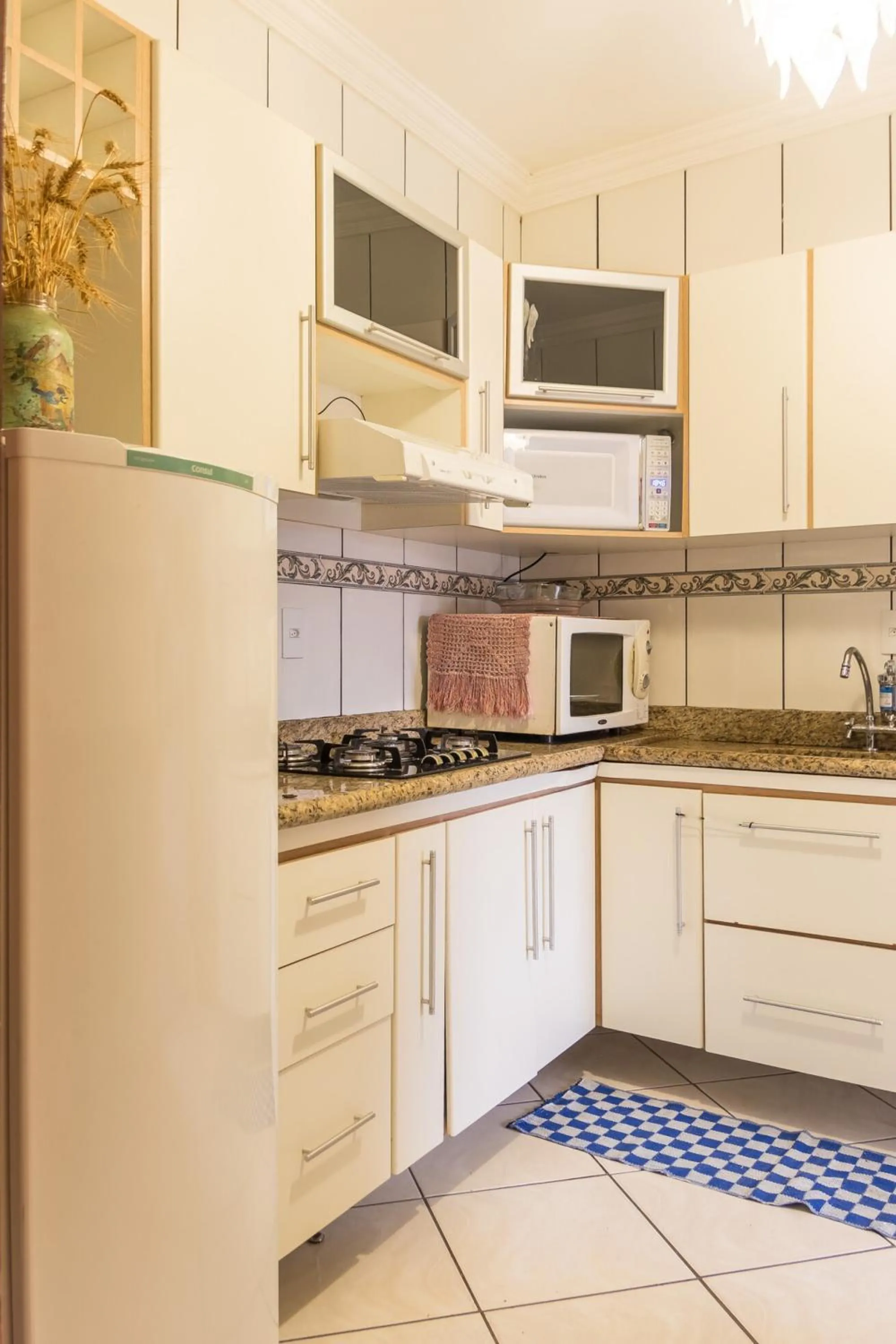 Kitchen or kitchenette in Apto 15 min das Aguas Termais em Araxa MG