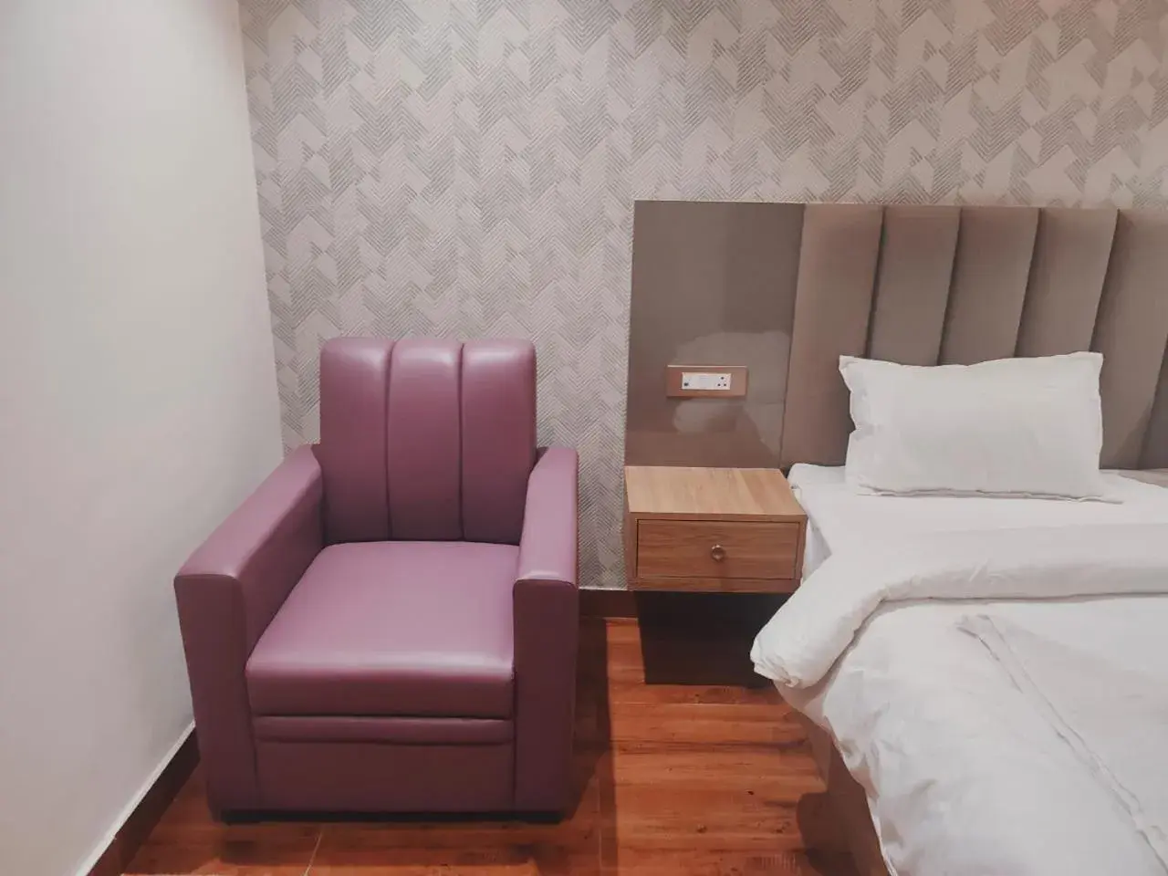 Bed in Hotel Sharma Regency Bed in Hotel Sharma Regency