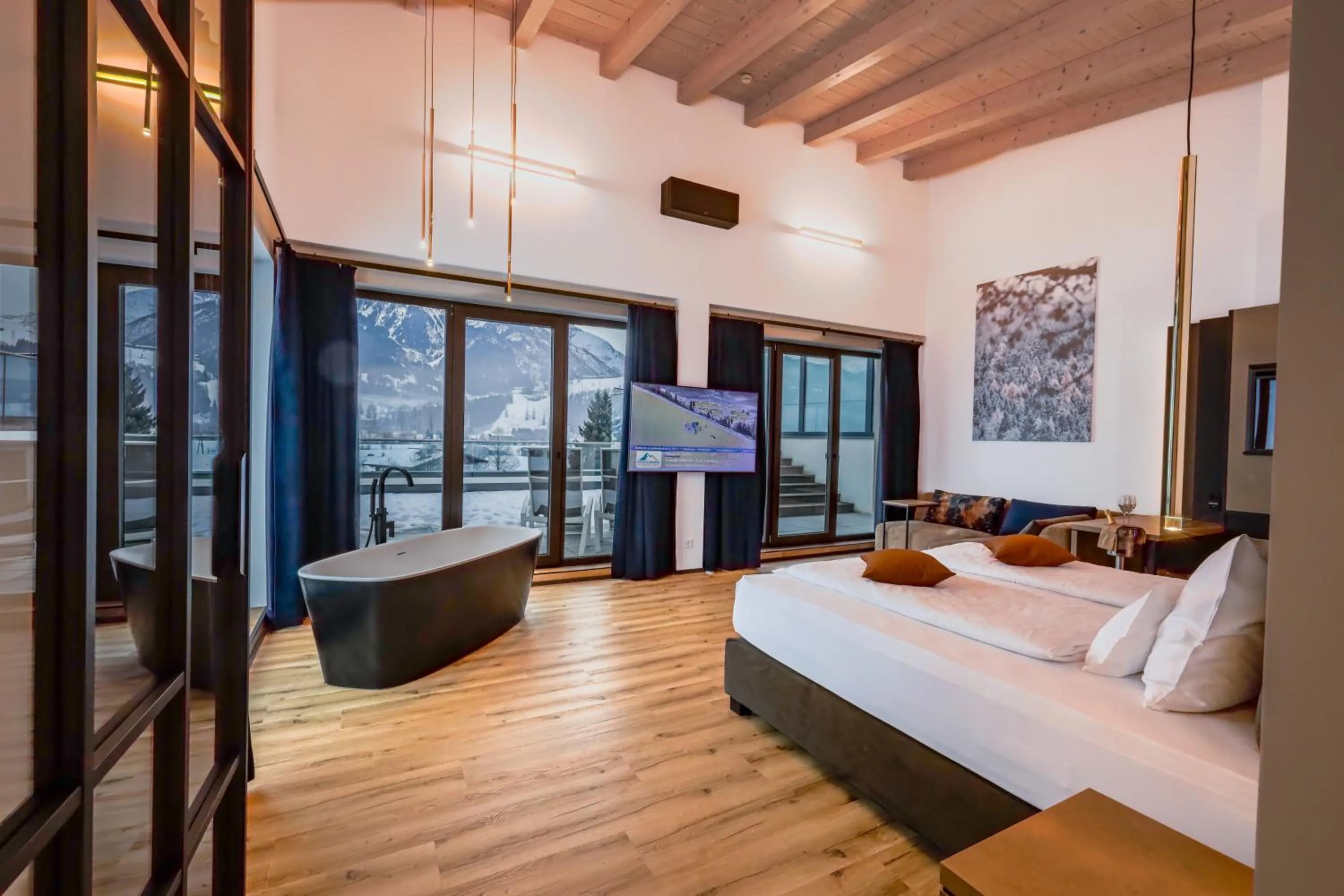 Bed in Sonja Alpine Resort