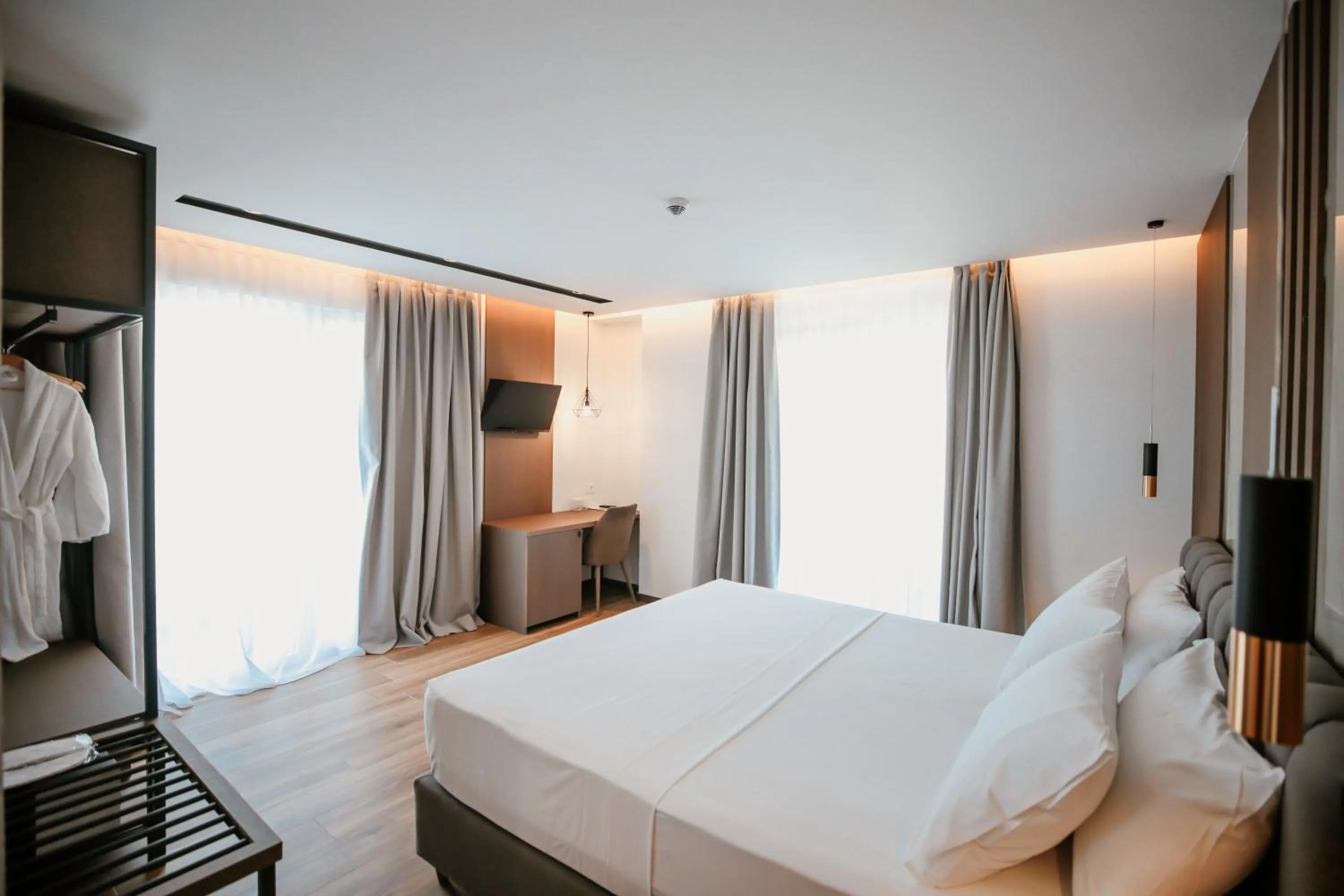 Bed in Klajdi Resort & SPA