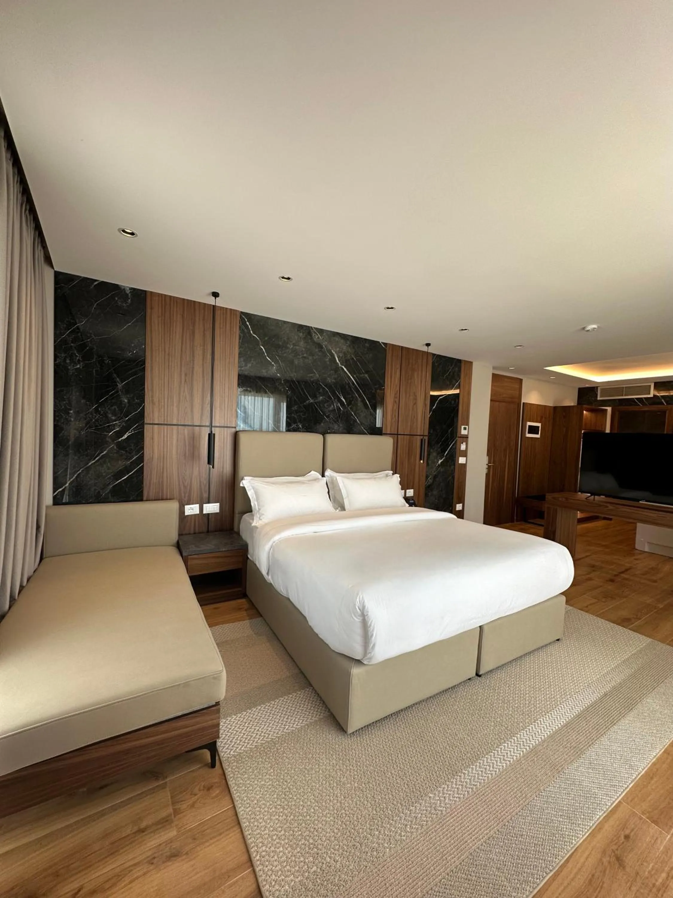 Bed in Klajdi Resort & SPA