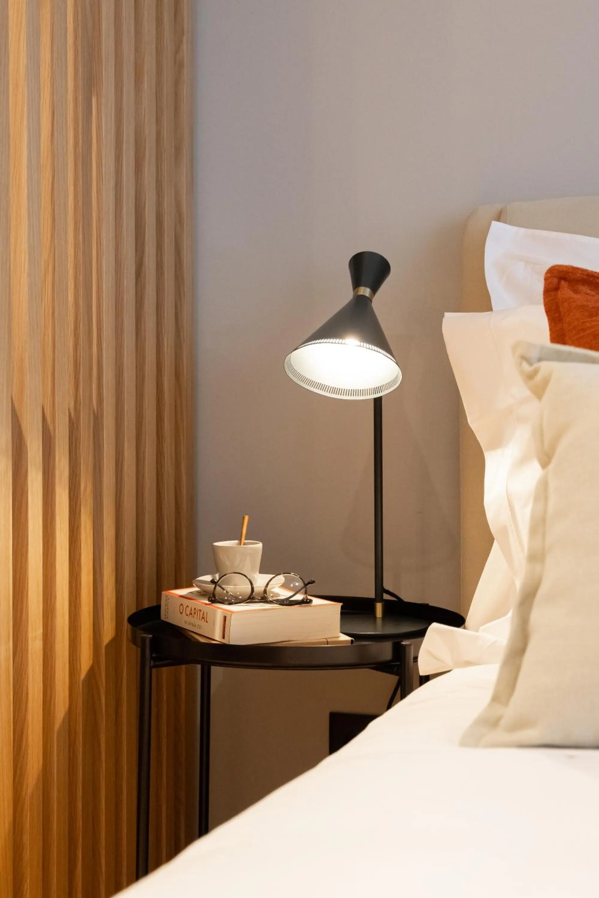 Bedroom, Bed in Nôma Living Icon Apartments