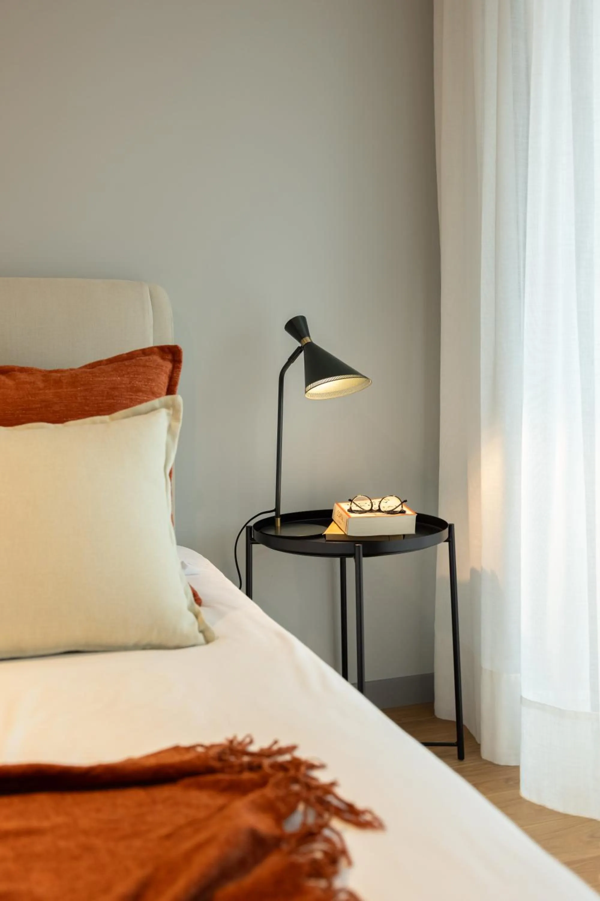 Bedroom, Bed in Nôma Living Icon Apartments