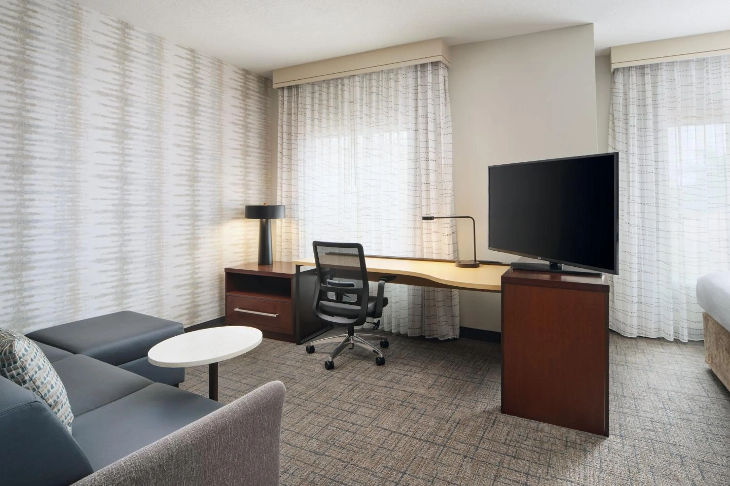 Living room in Residence Inn by Marriott Fort Myers at I-75 and Gulf Coast Town Center