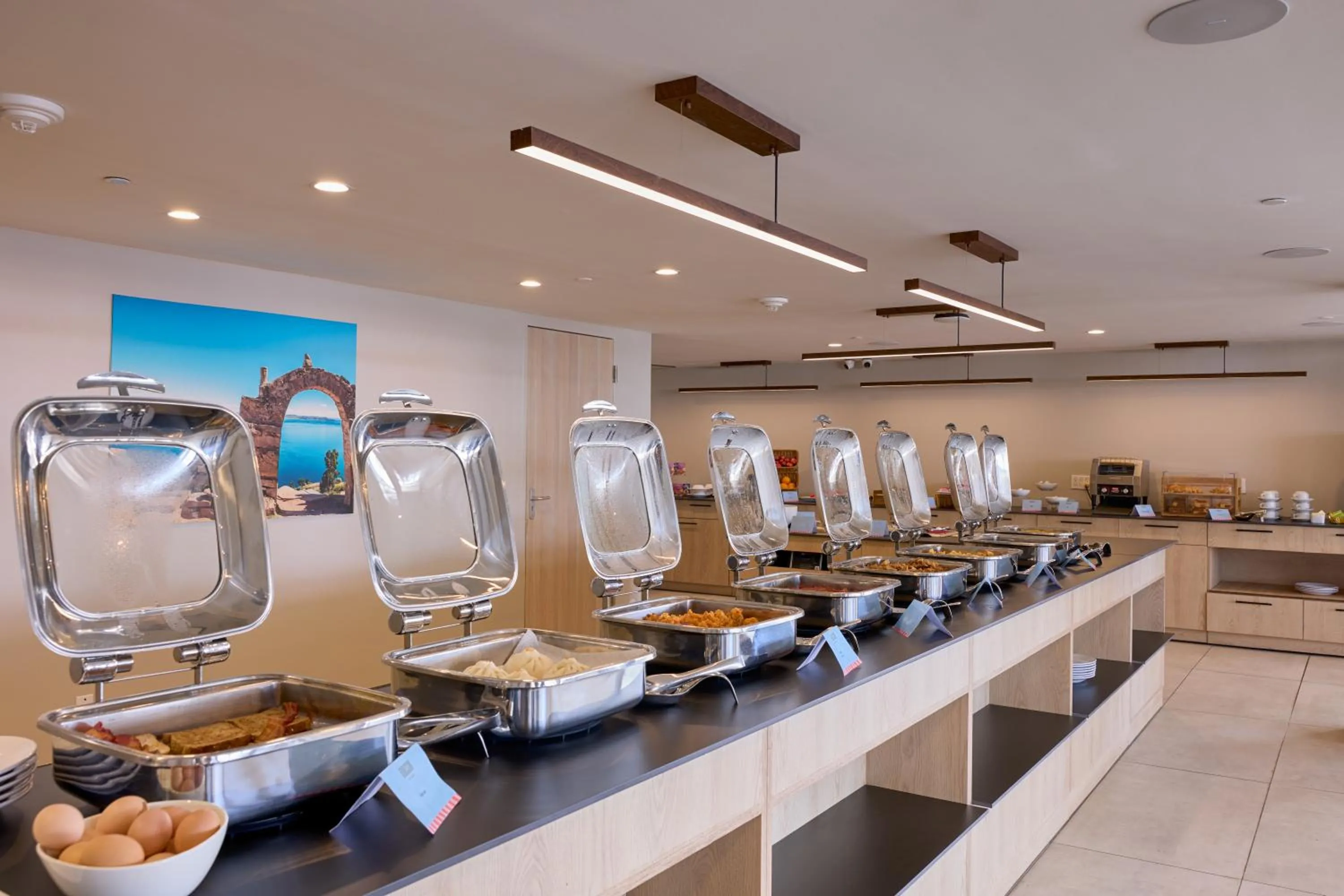 Buffet breakfast in Radisson Hotel Paramaribo