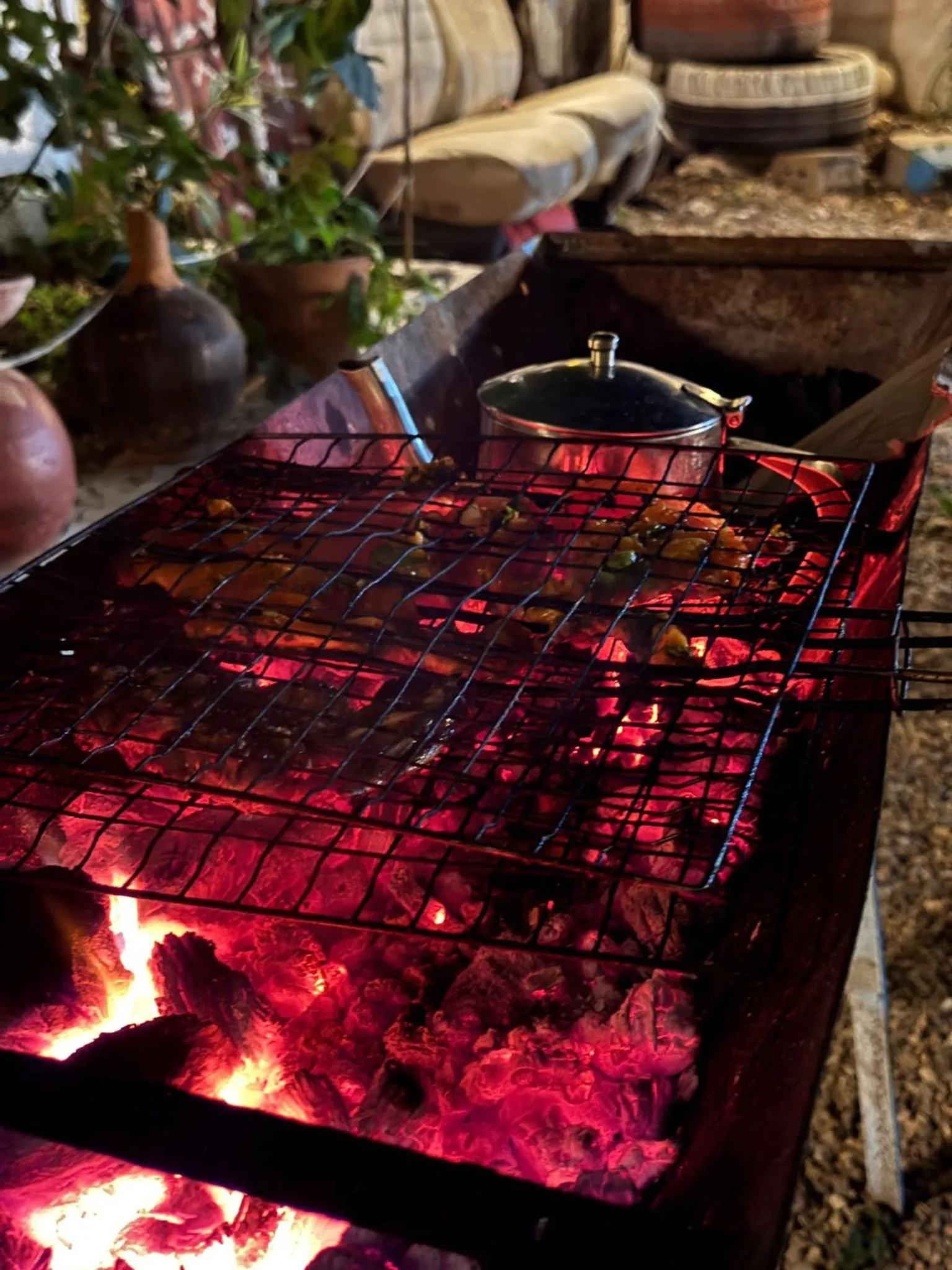 BBQ facilities in ASARAG GUEST HOUSE, YOGA & Surf
