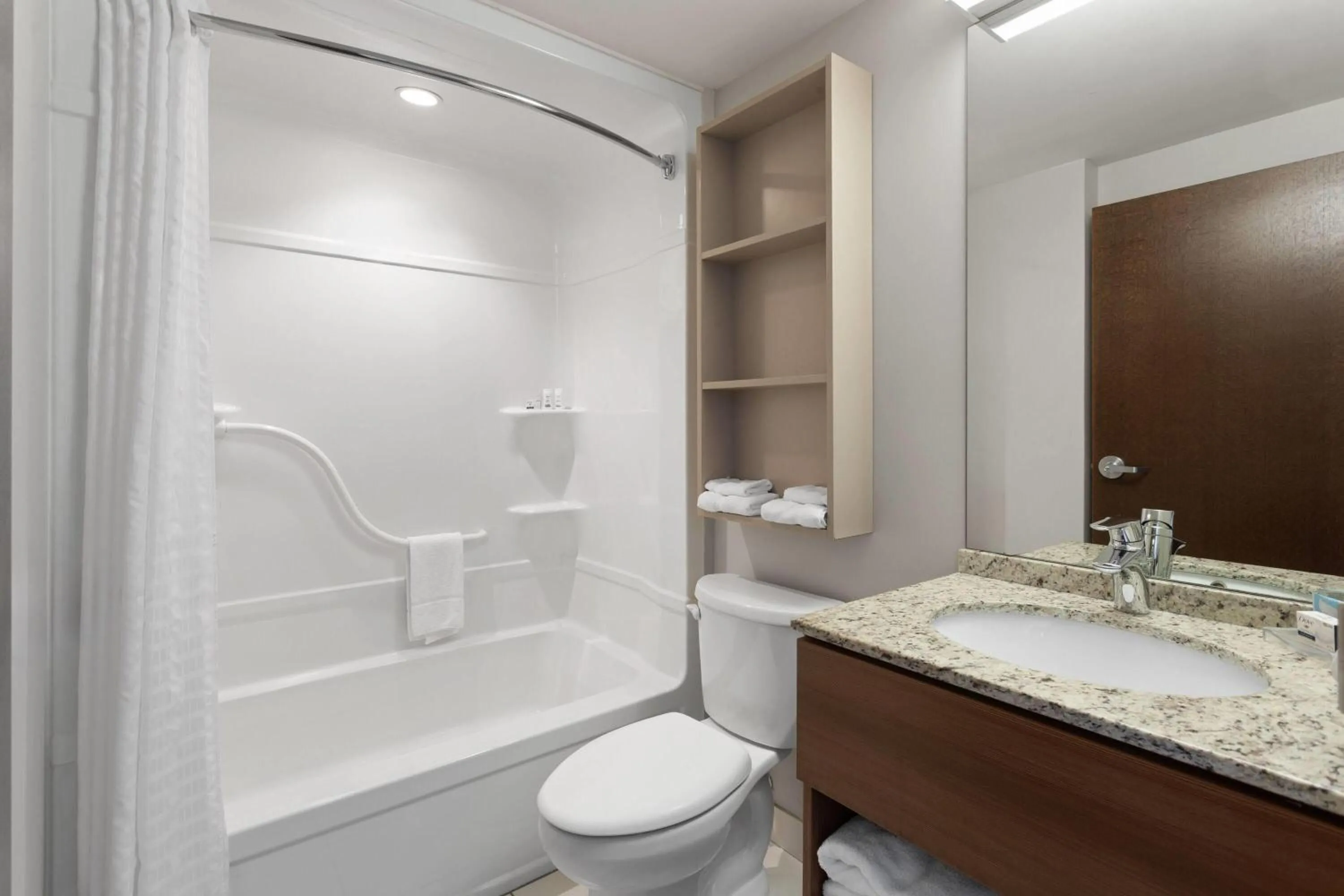 Bathroom in Microtel Inn & Suites Sault Ste. Marie