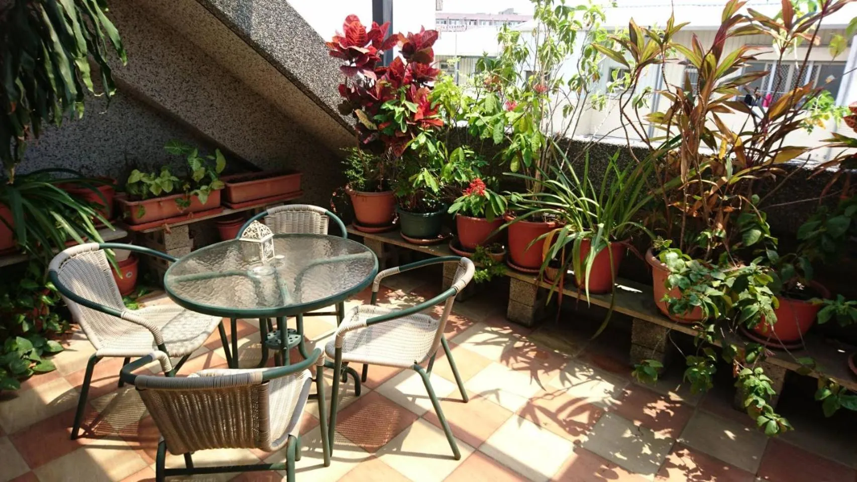 Patio in 水悅雅築民宿 Shuiyue Guest House