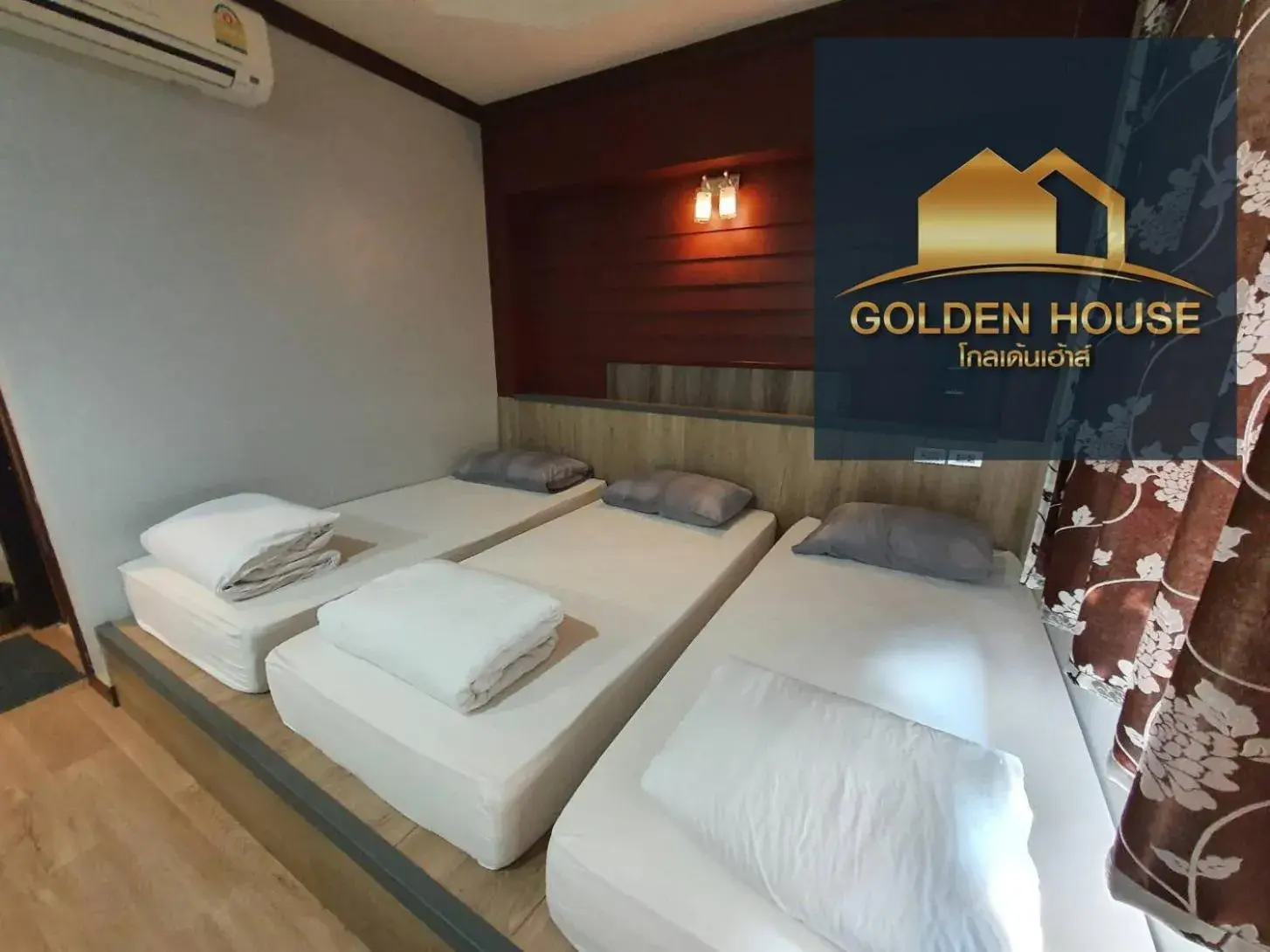 Bed in Golden House Hotel Sakaeo Bed in Golden House Hotel Sakaeo