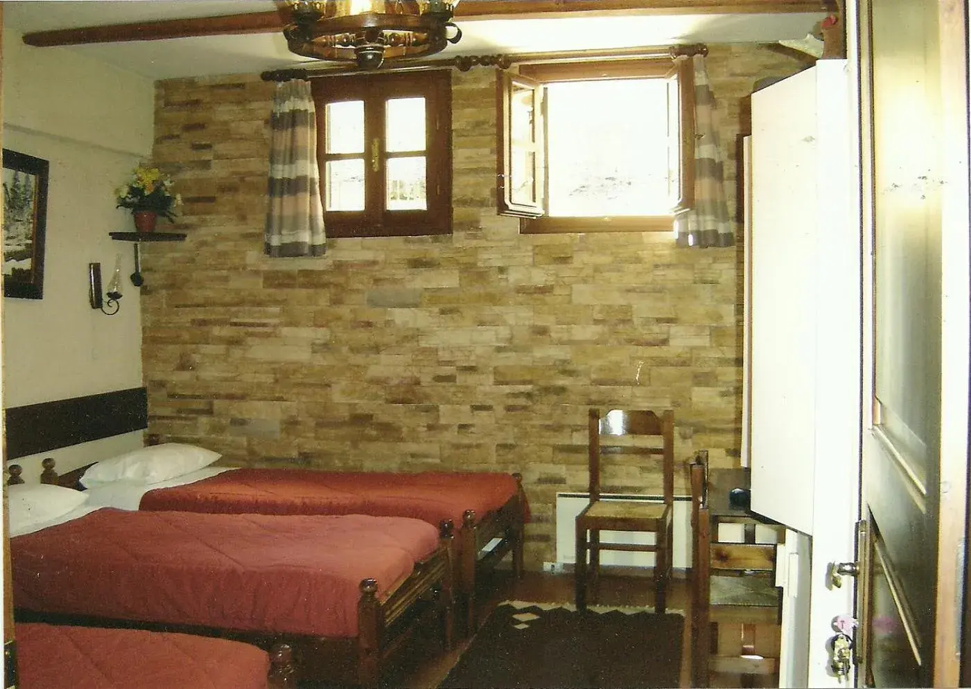 Bed in Rigas Hotel Arachova Bed in Rigas Hotel Arachova