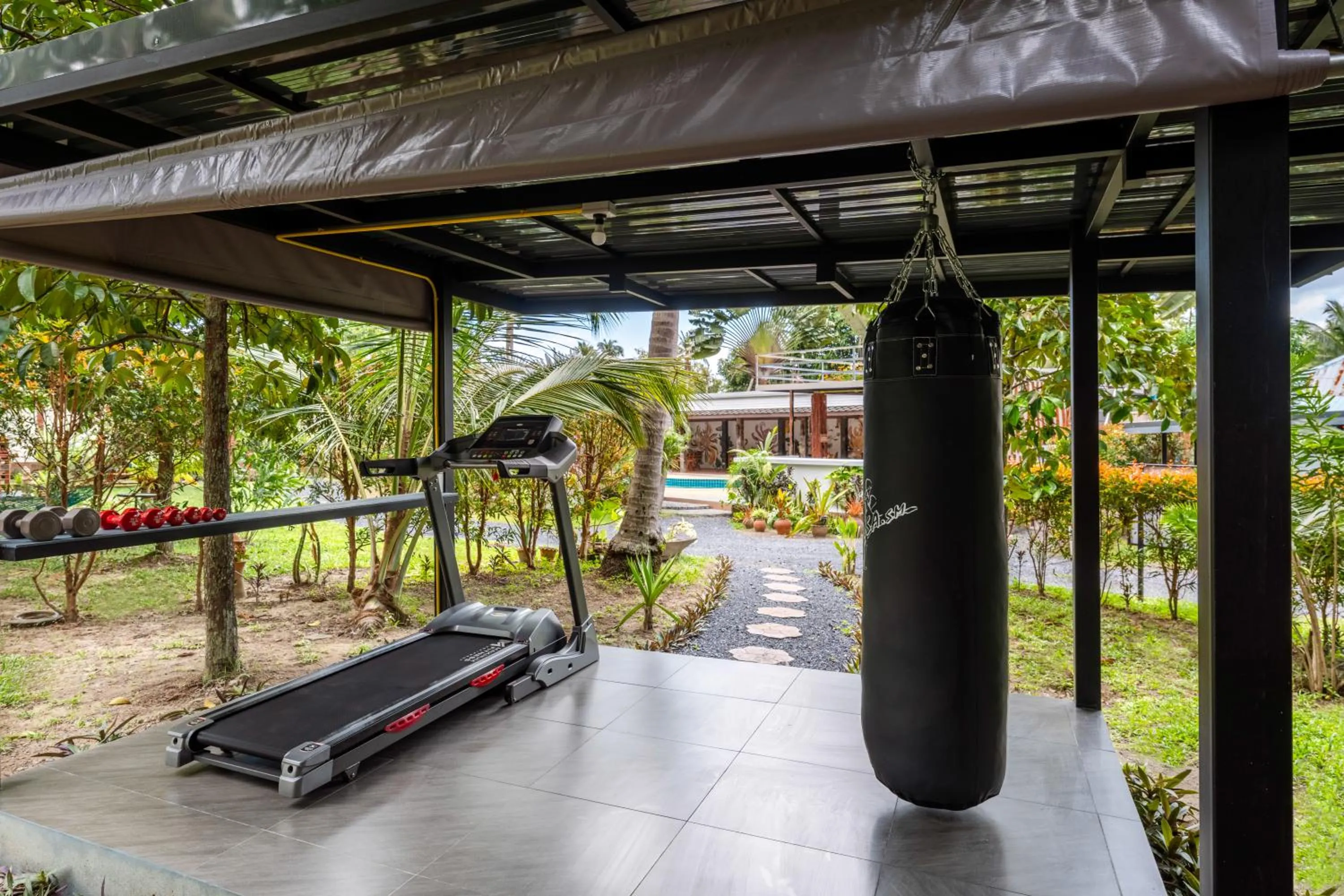 Fitness centre/facilities in Tropical Heavens Garden Samui
