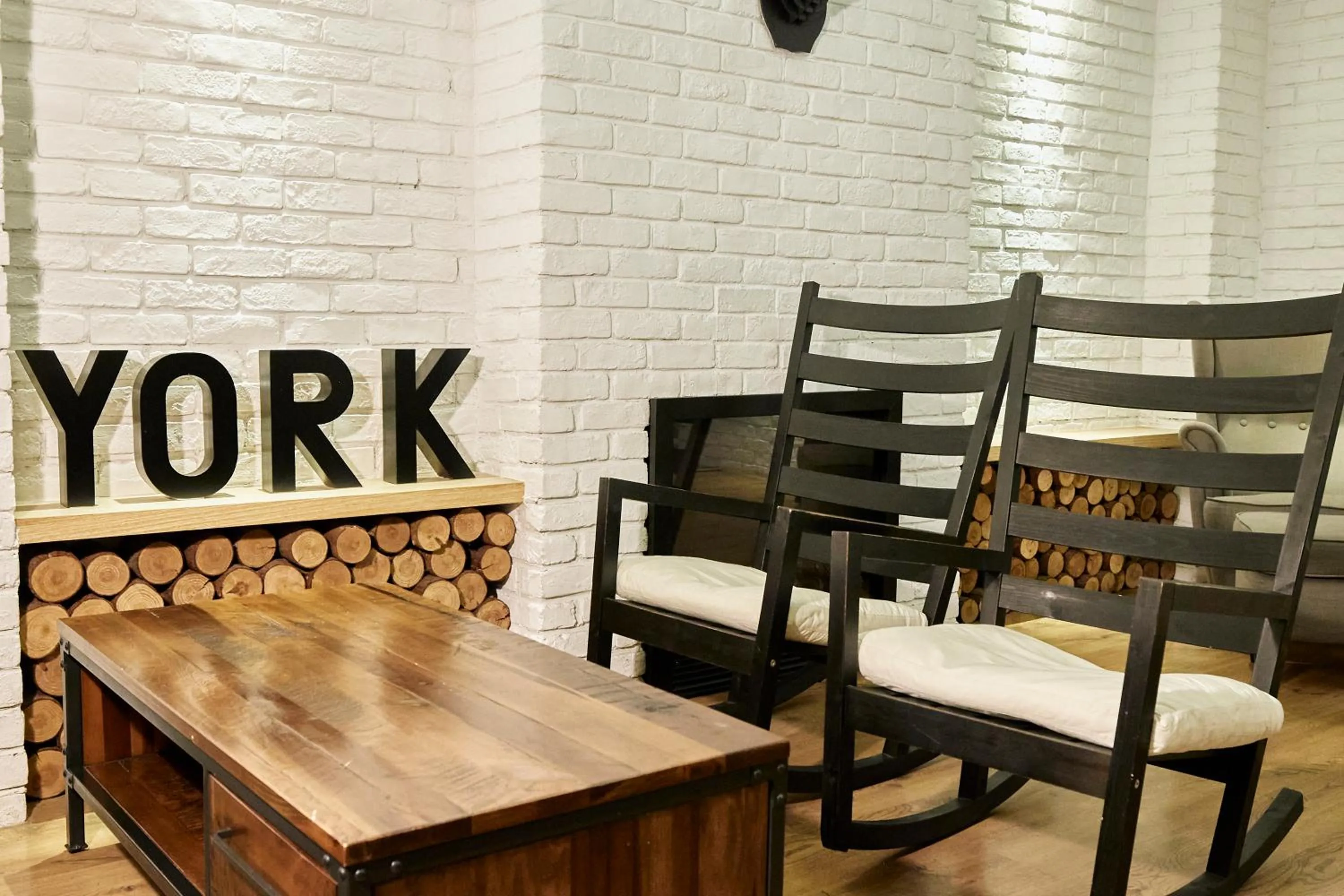 Seating area in York Hotel