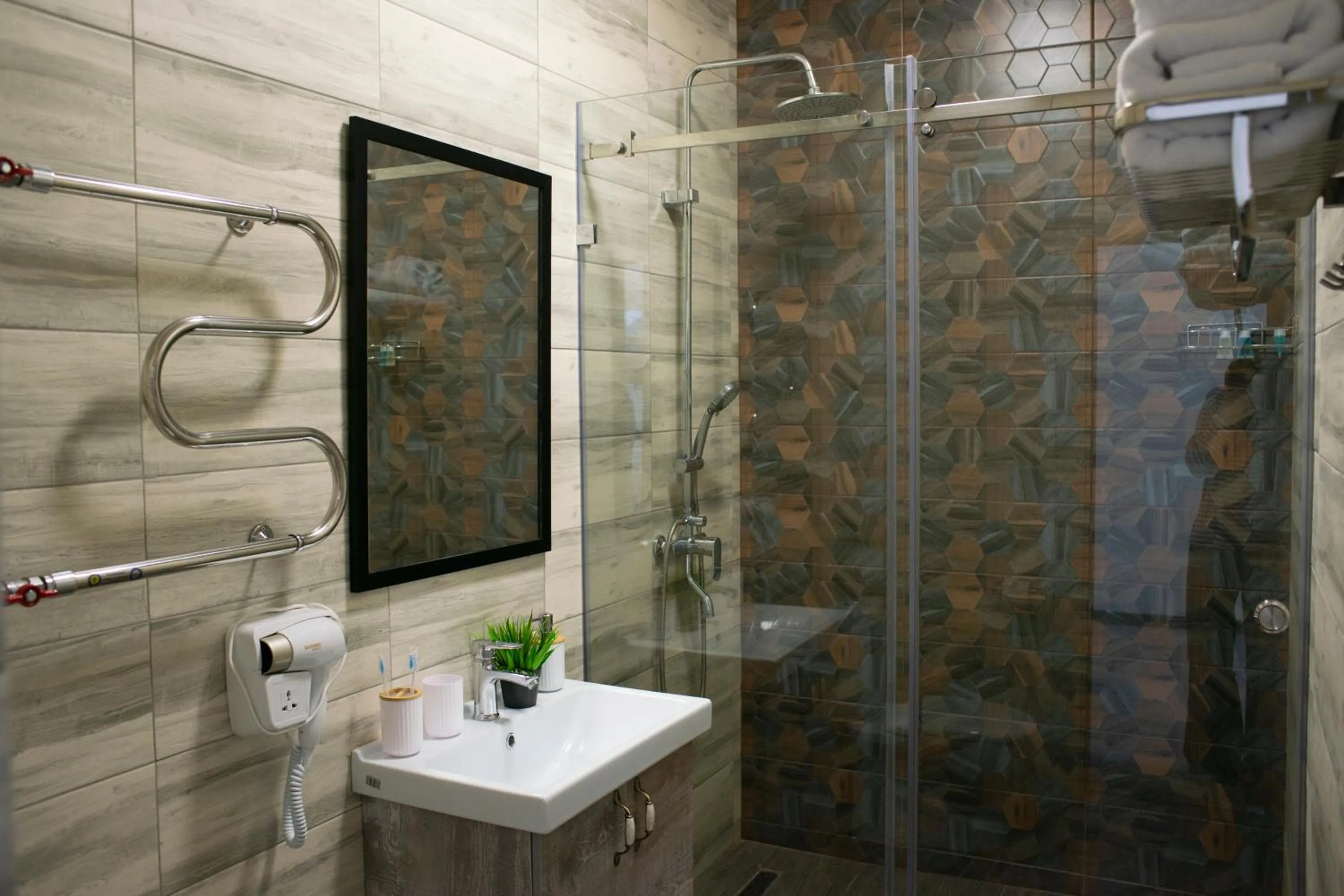 Shower in Tengri Hotel