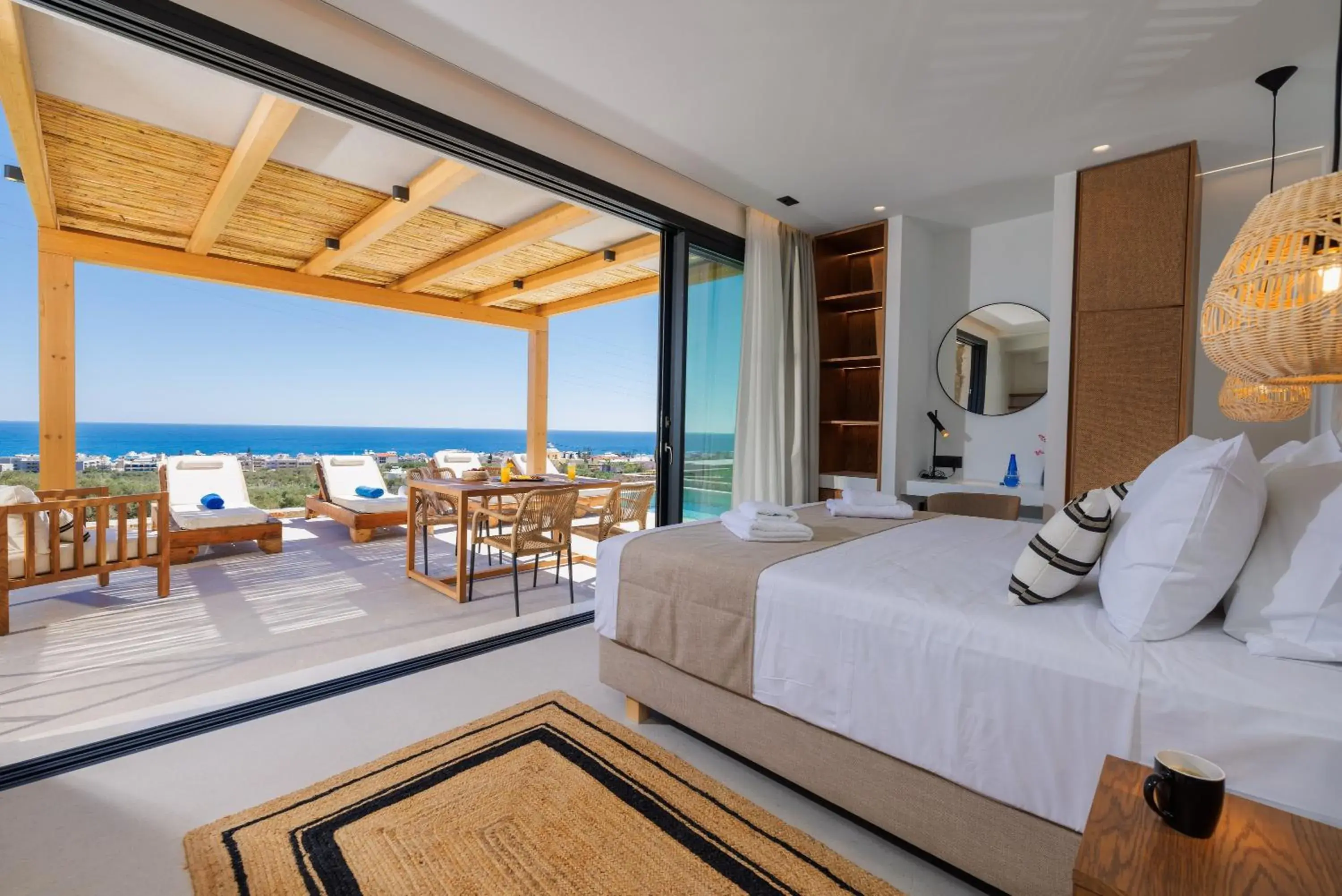 Bed in Deos Luxury Suites - Adults Only Bed in Deos Luxury Suites - Adults Only