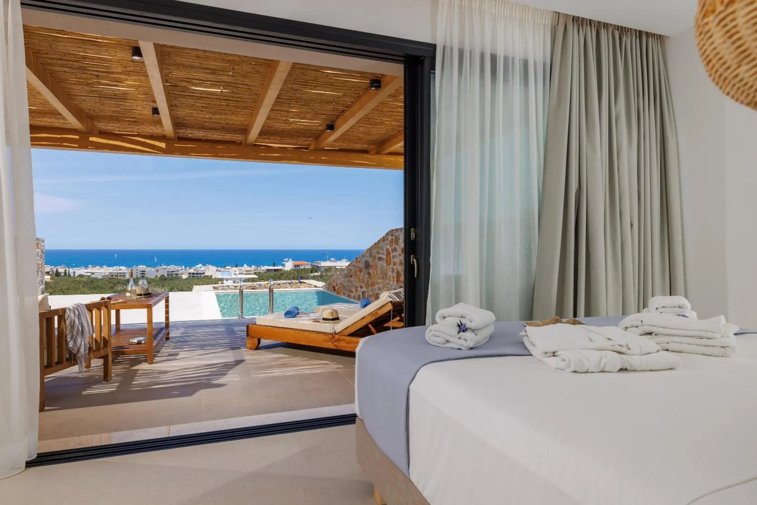 Bed in Deos Luxury Suites - Adults Only Bed in Deos Luxury Suites - Adults Only