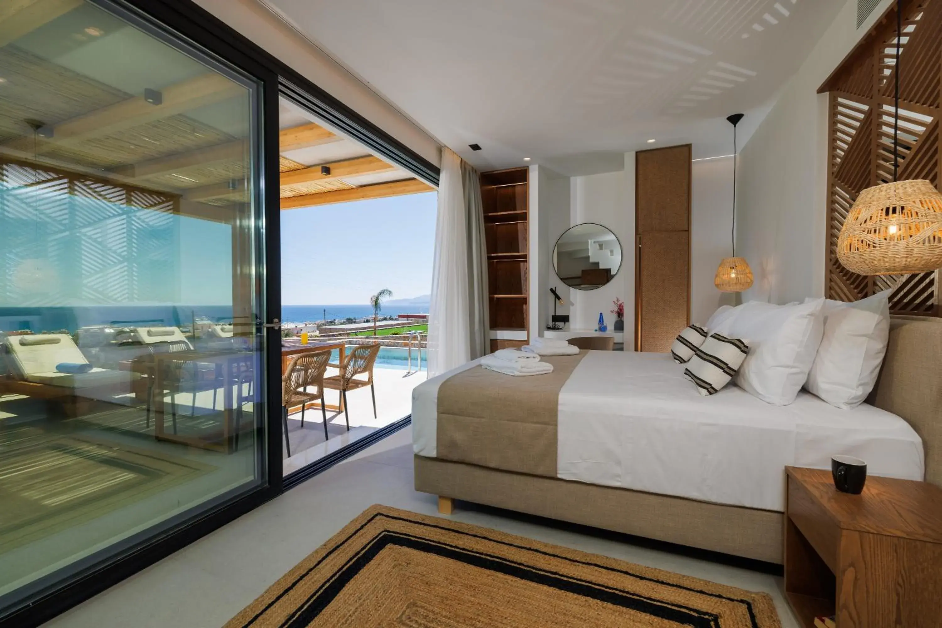 Bed in Deos Luxury Suites - Adults Only Bed in Deos Luxury Suites - Adults Only