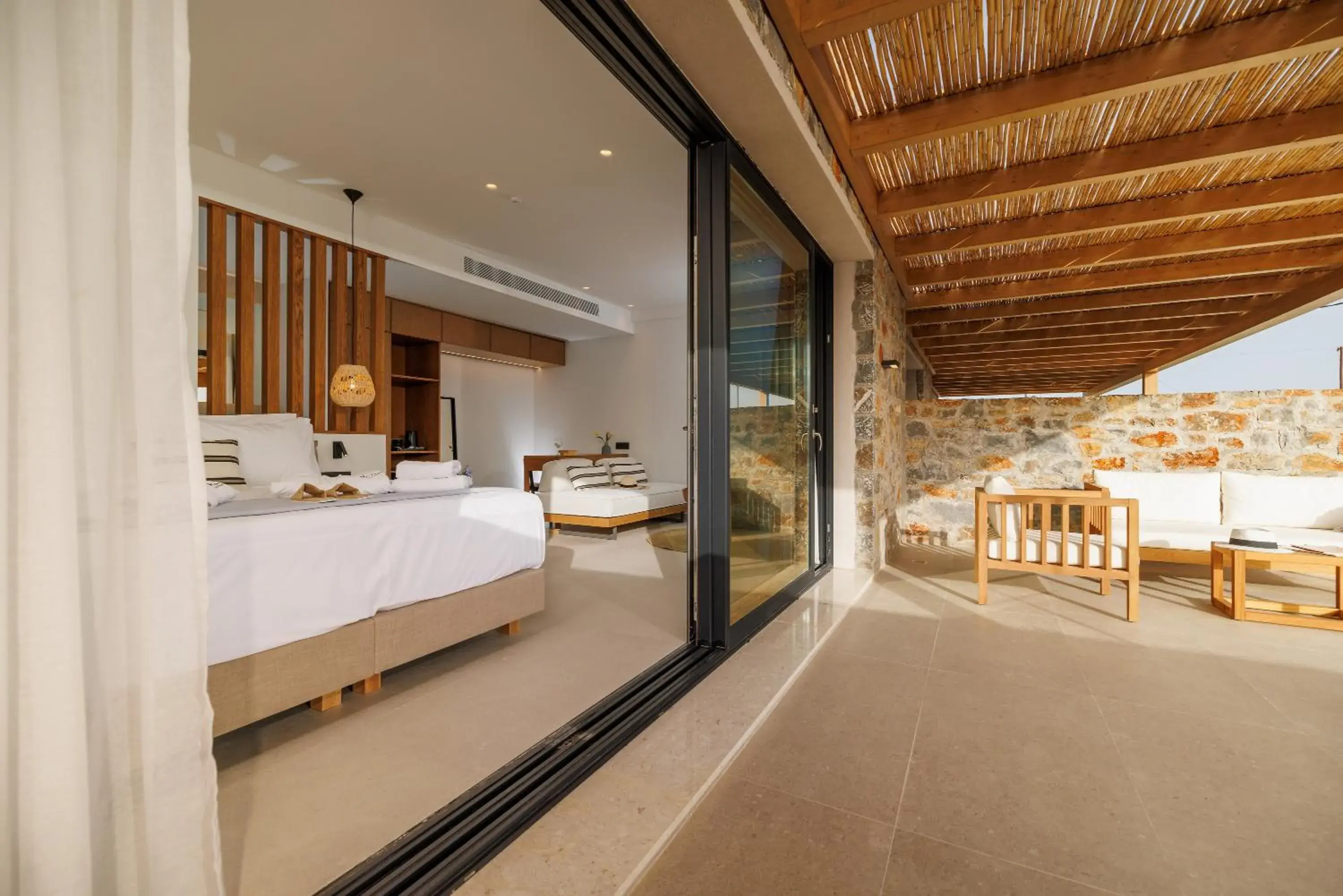 Bed in Deos Luxury Suites - Adults Only Bed in Deos Luxury Suites - Adults Only